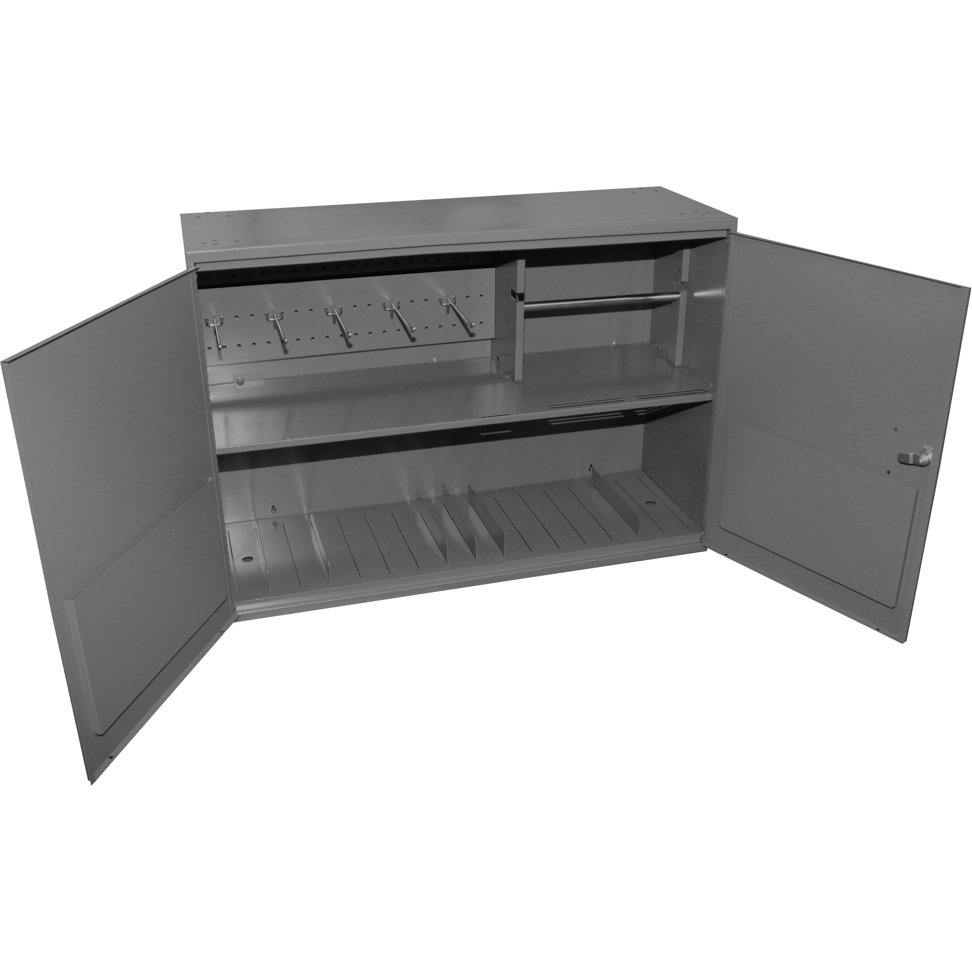 Armoire pour accessoires abrasifs, Acier, 2 tiroirs, 33-3/4" x 11-7/8" x 23-7/8", Gris