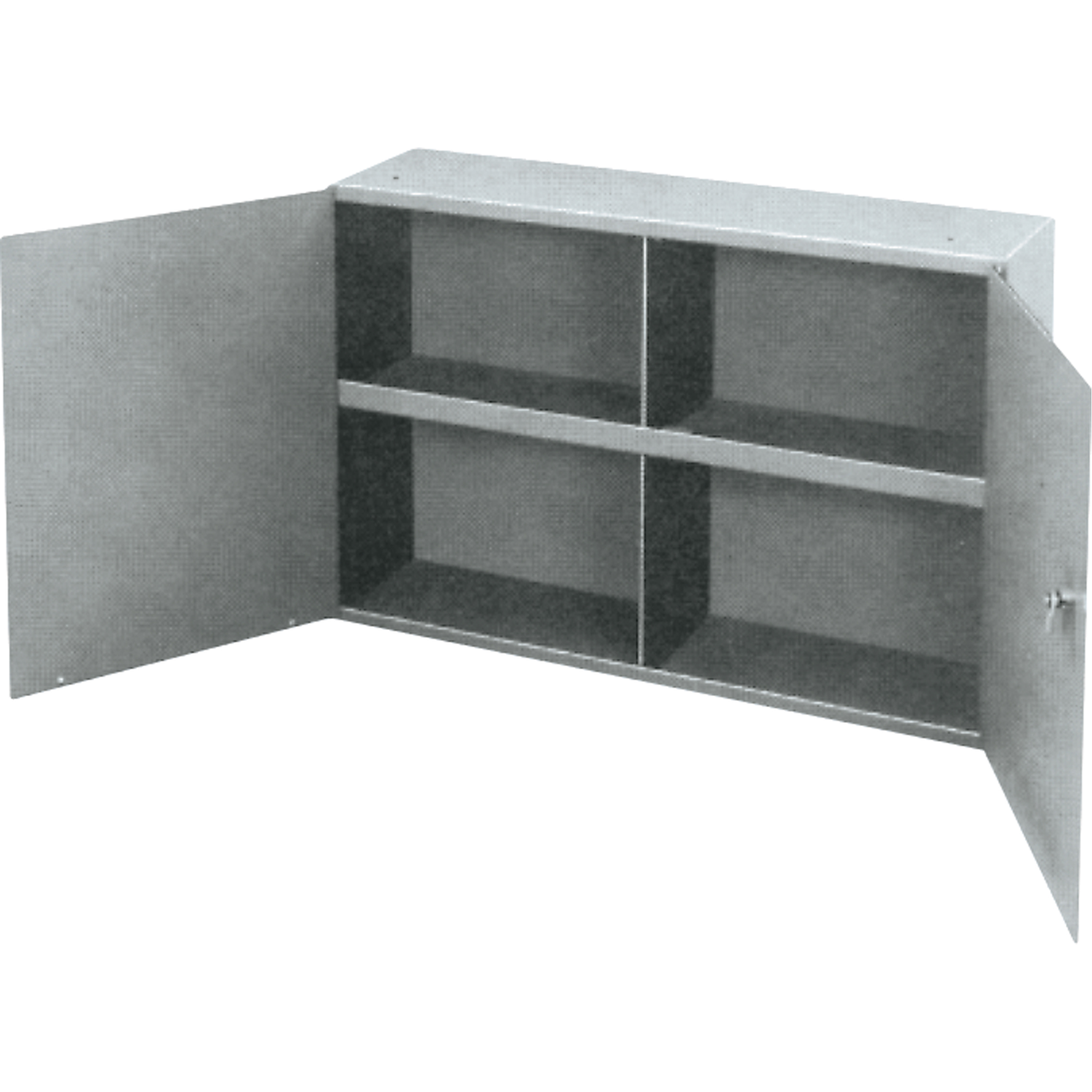 Armoires utilitaires, Acier, 2 Tablettes, 22-1/4" h x 33-3/4" la x 8-1/2" P, Gris