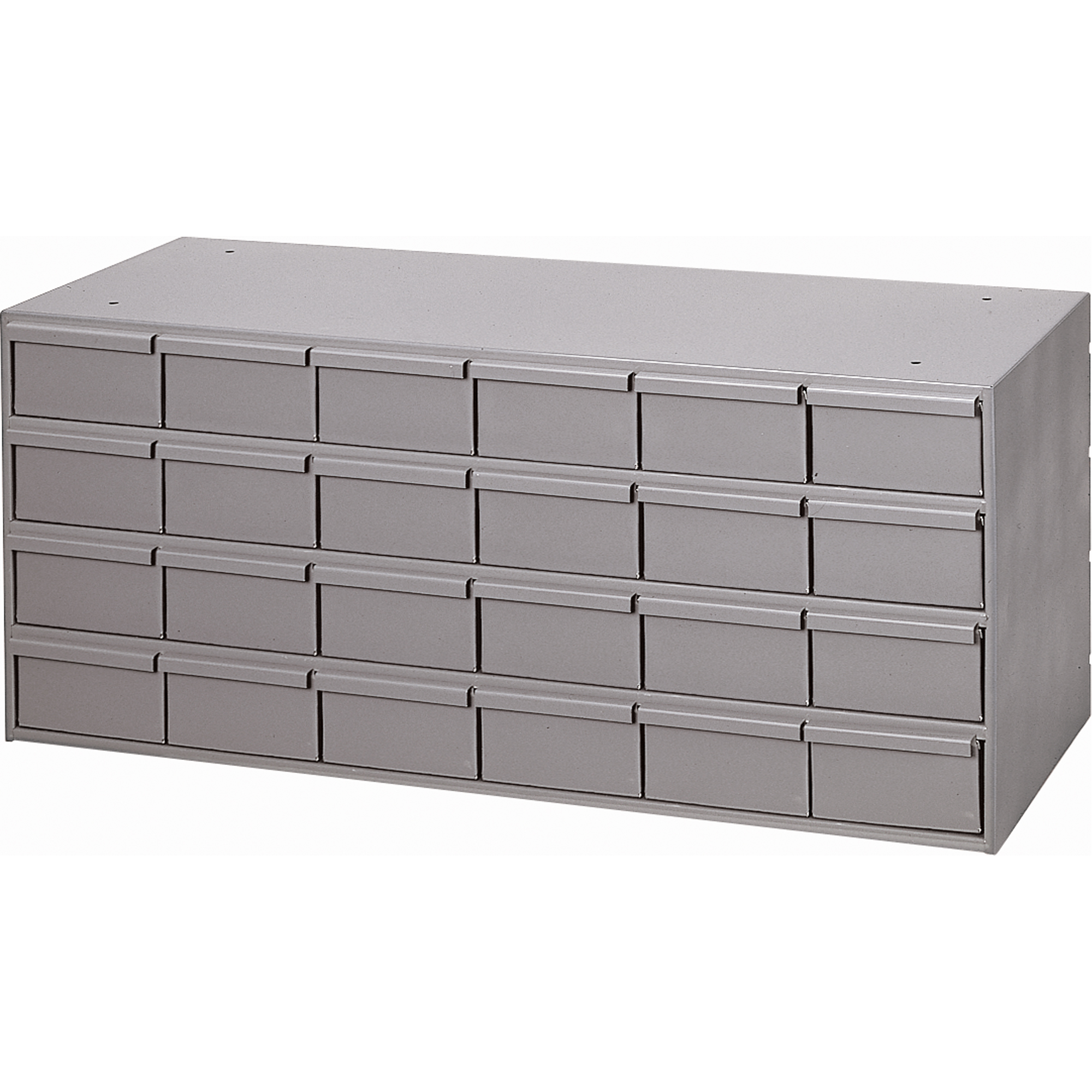 Casiers à tiroirs industriels, 24 tiroirs, 33-3/4" la x 11-3/4" p x 17" h, Gris
