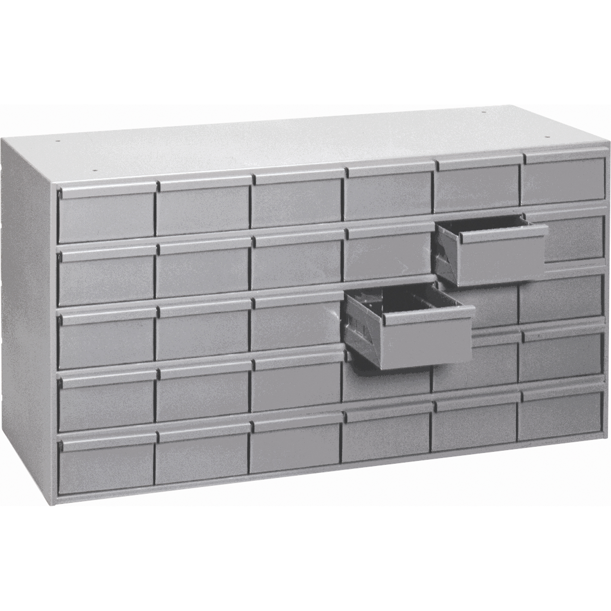 Casiers à tiroirs industriels, 30 tiroirs, 33-3/4" la x 17-1/4" p x 21-1/8" h, Gris