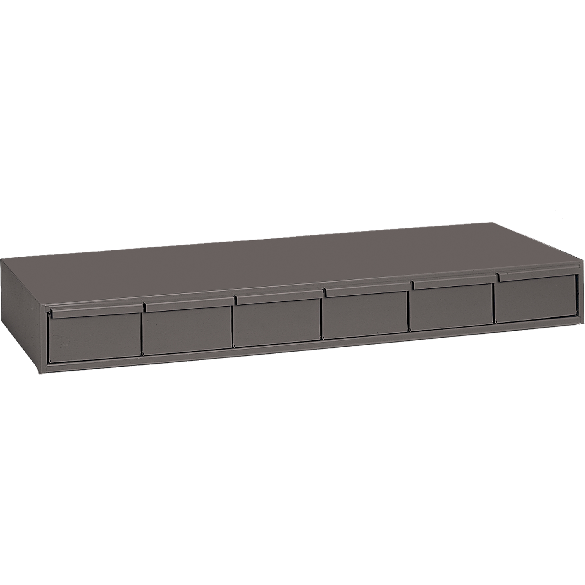 Casiers à tiroirs industriels, 6 tiroirs, 33-3/4" la x 11-5/8" p x 4" h, Gris