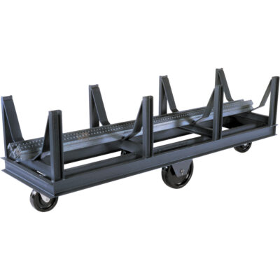 Chariot à berceaux, 96" lo x 28" la x 29" h, Capacité de 10 000 lb, Roue Phénolique