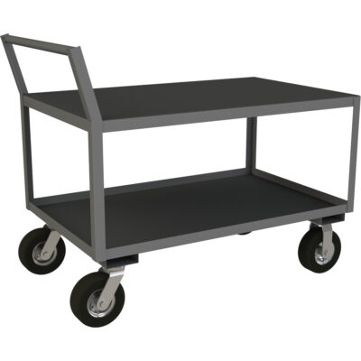 Chariot à instruments à profil bas, 2 niveaux, 24-1/4" la x 51" p x 40-15/16" h, 1200 lb Cap