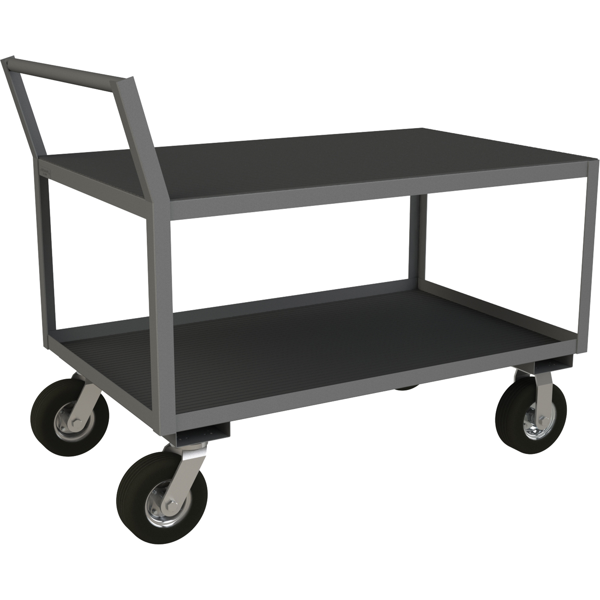 Chariot à instruments à profil bas, 2 niveaux, 24-1/4" la x 51" p x 40-15/16" h, 1200 lb Cap