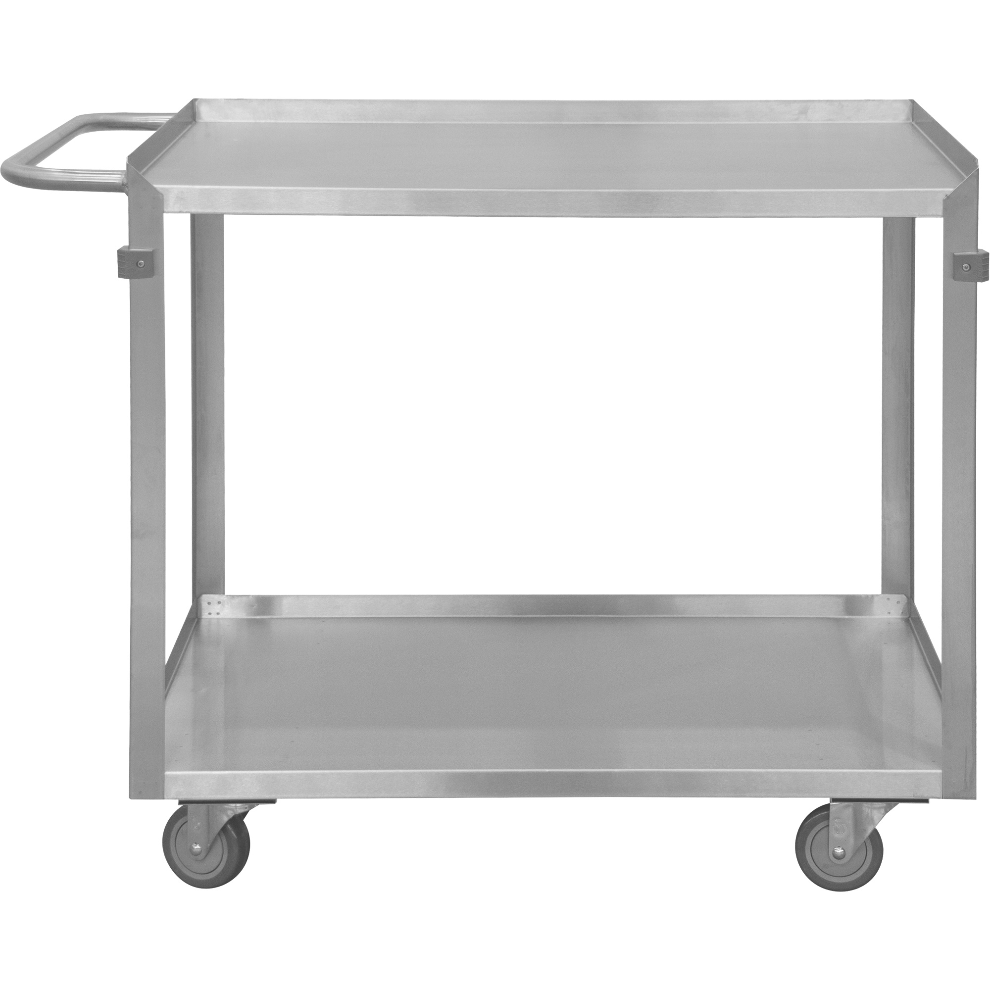 Chariot avec tablettes de calibre industriel, 2 Tiers, 22-1/2" la x 34" h x 42-7/16" p, Capacité 600 lb