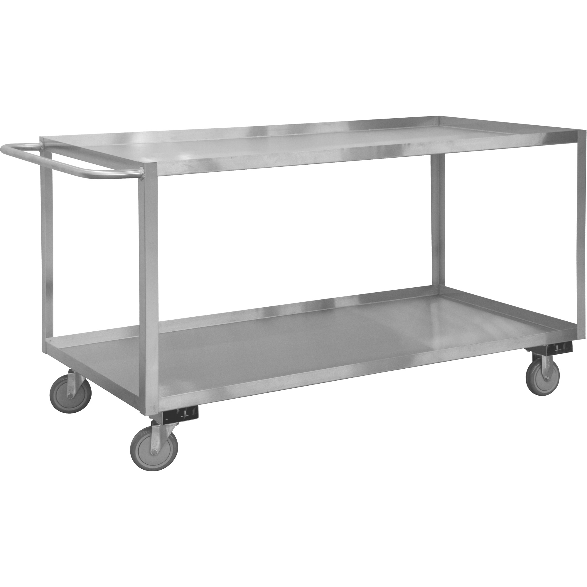Chariot avec tablettes de calibre industriel, 2 Tiers, 18-1/8" la x 42" h x 35" p, Capacité 1200 lb