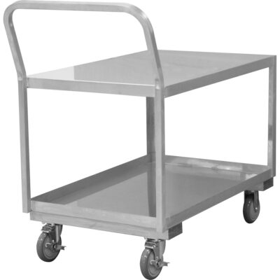 Chariot d'atelier industriel à profil bas, 2 niveaux, 24-1/8" la x 40-3/4" p x 38-1/8" h, 1200 lb Cap