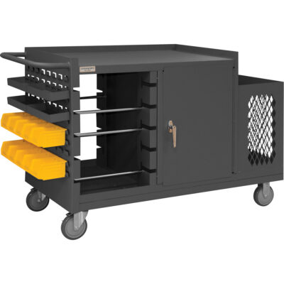 Chariot pour bobines de fil et de maintenance, Acier, 5 Montants, 54-1/16" la x 35" h x 24" p, Capacité de 1200 lb