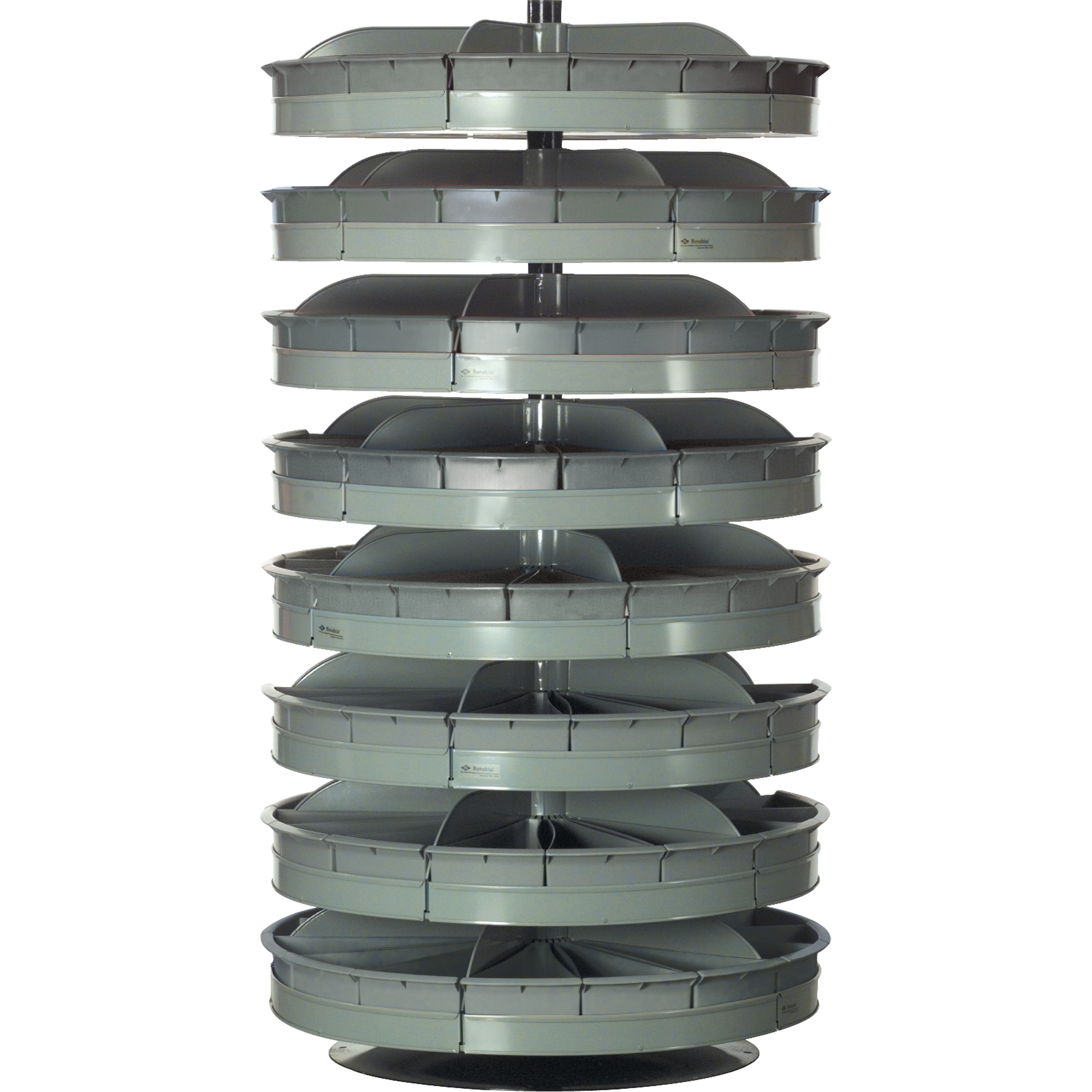 Modules de stockage RotabinMD, 500 lb Capacité par niveau, 4 Niveau(x), 35" ha x 34" dia