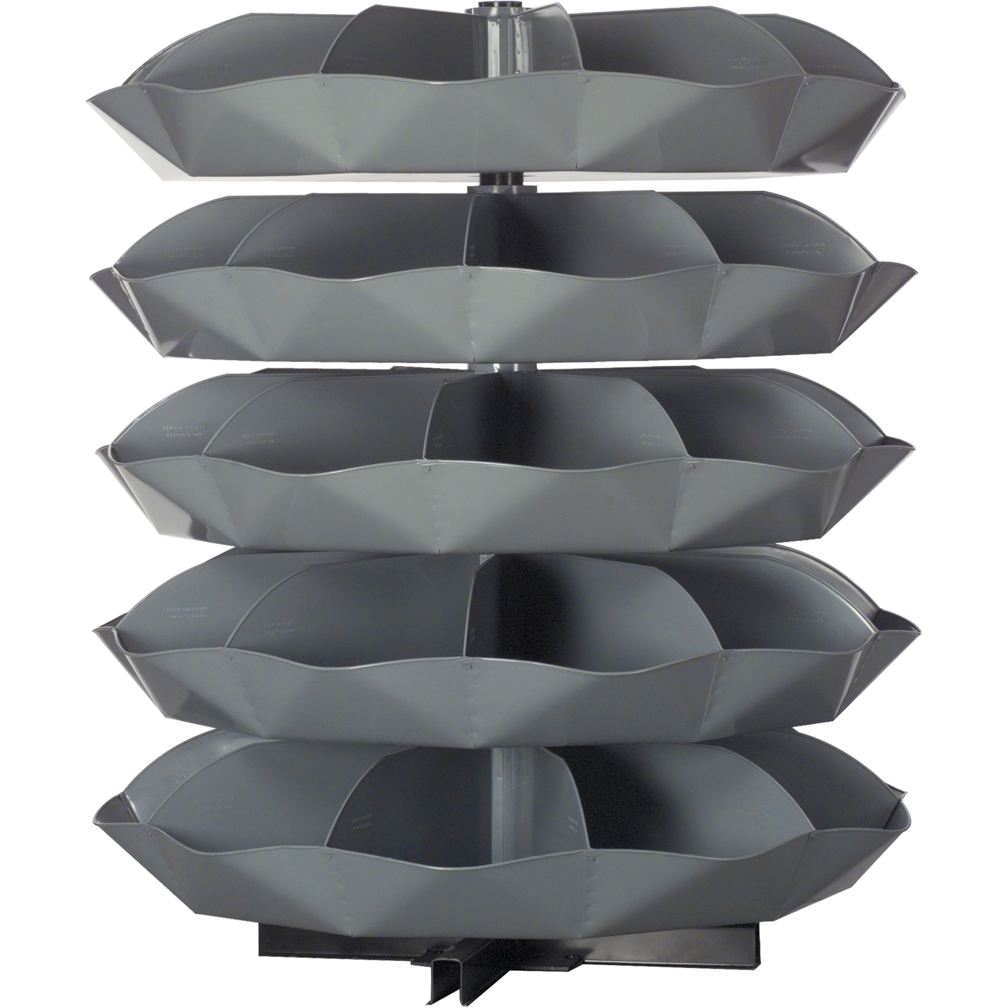 Modules de stockage RotabinMD, 625 lb Capacité par niveau, 3 Niveau(x), 34" ha x 44" dia