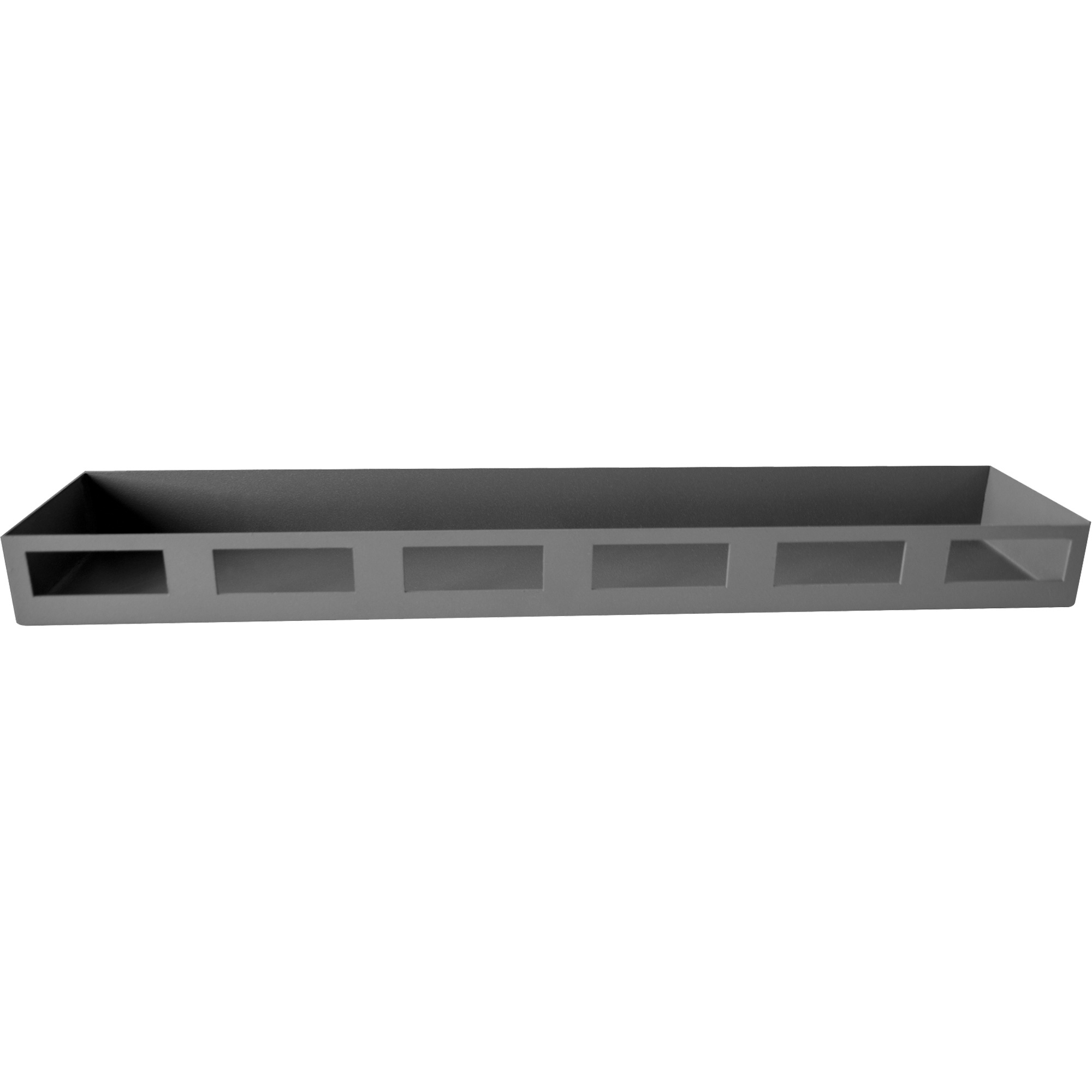 Plateau de porte d’armoire, 18" x Capacité de 10 lb, Gris