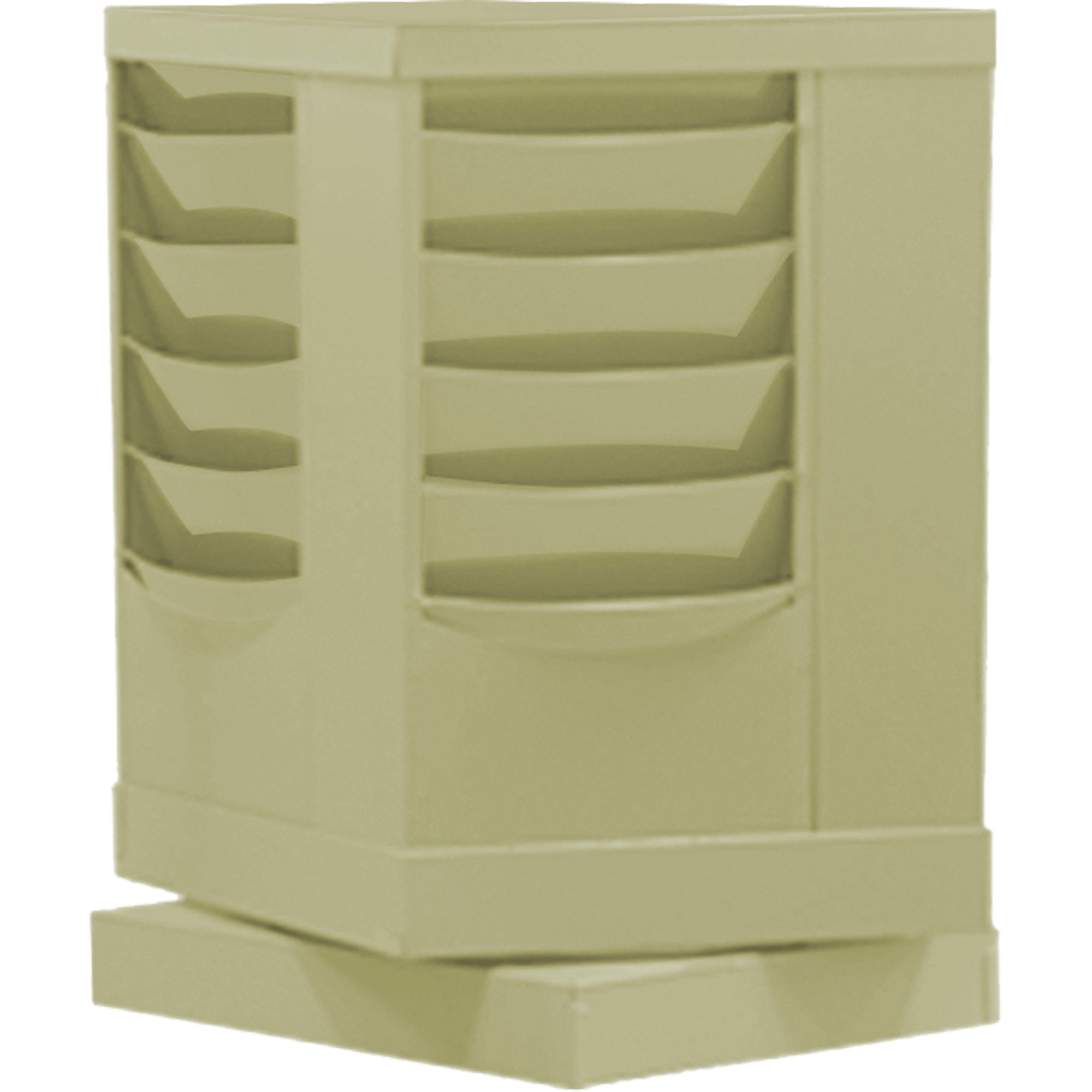 Porte-documents, Rotatif, 20 fentes, Acier, 14-1/8" la x 14-1/8" p x 23-1/8" h
