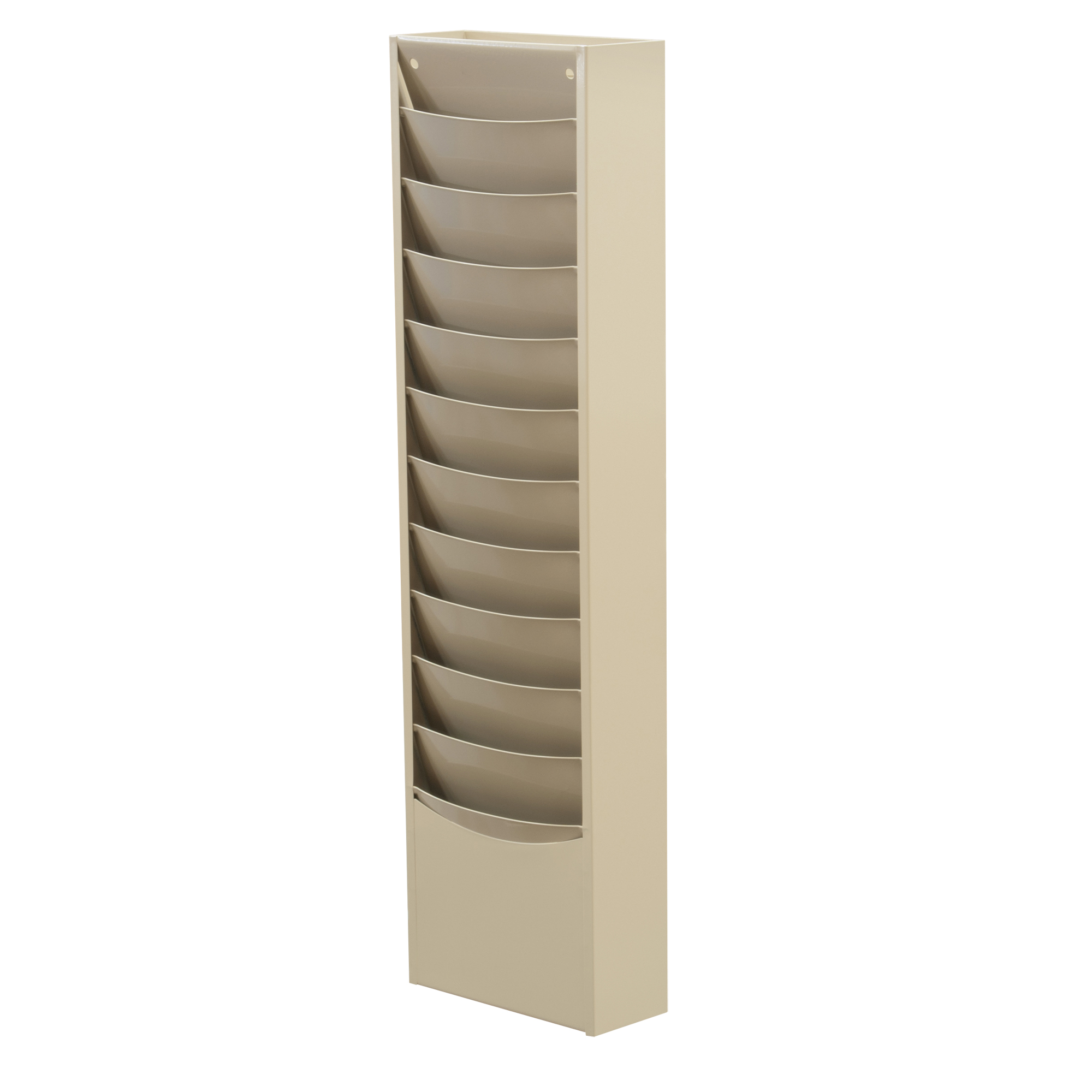 Présentoirs, Stationnaire, 11 fentes, Acier, 9-3/4" la x 4-1/8" p x 36" h
