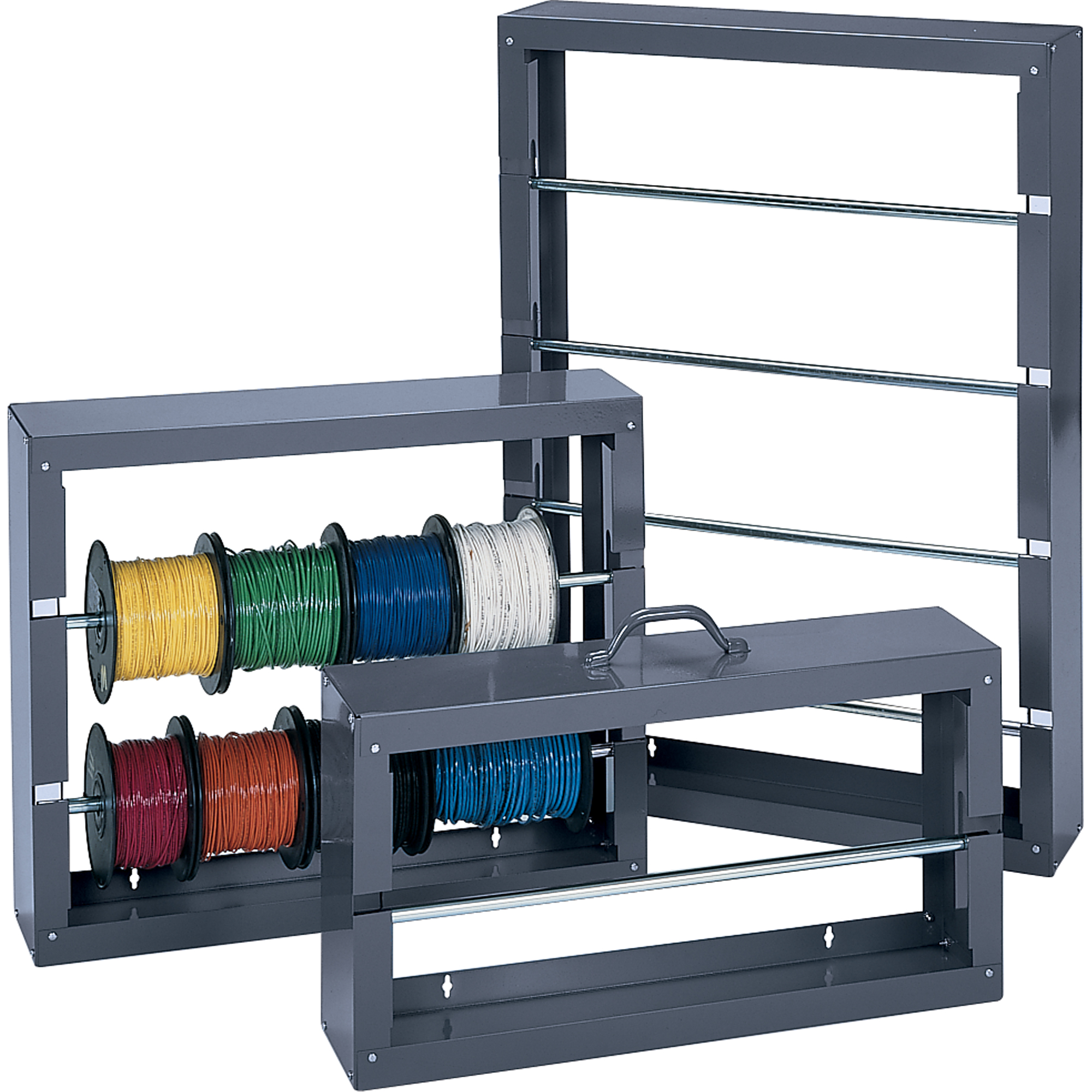 SUPPORT BOBINES DE FILMETALLIQUE (1 TIGE), De base, 6" la x 26-1/8" p x 10-3/8" h
