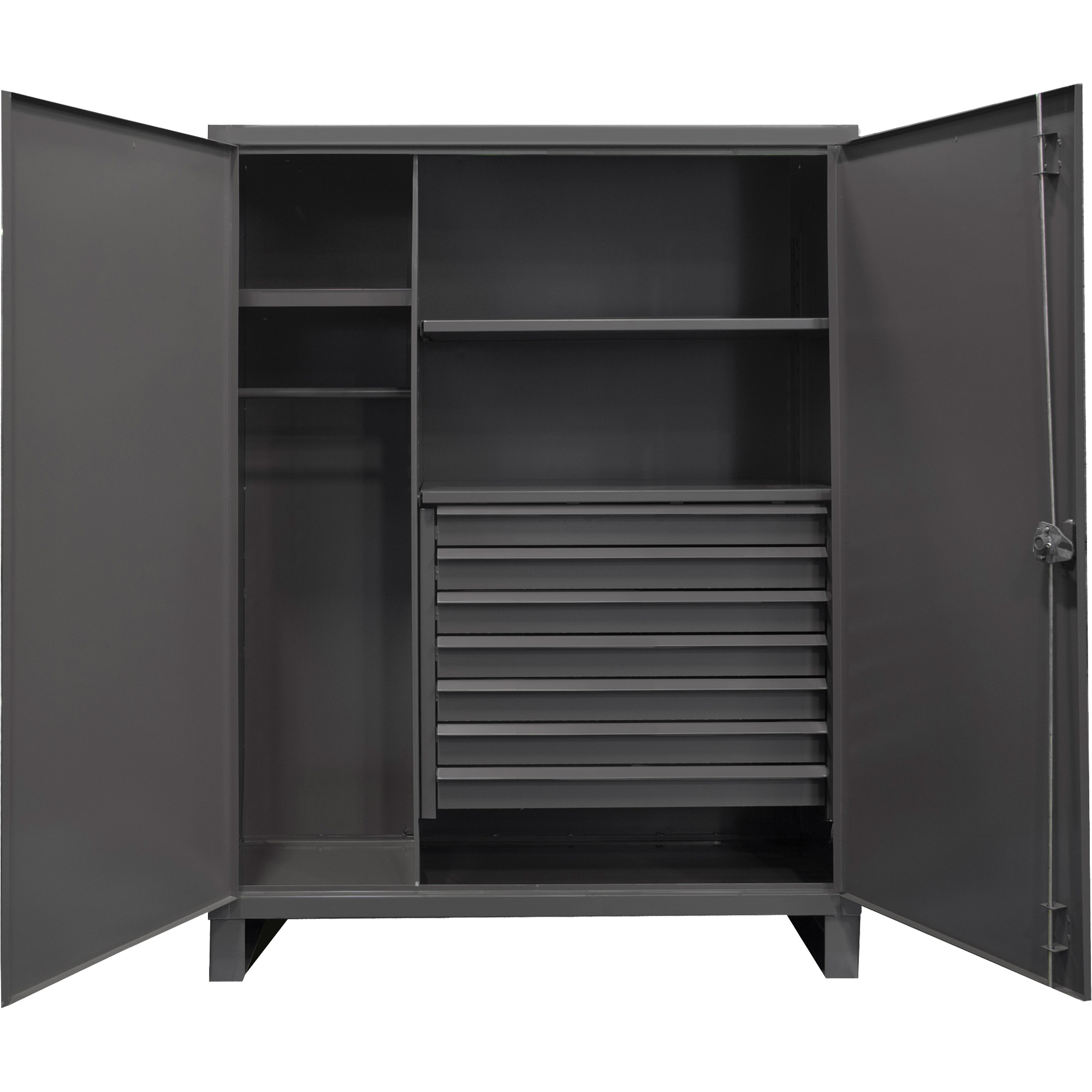 Vestiaire très robuste, Acier, 48" la x 24" p x 78" h, Gris