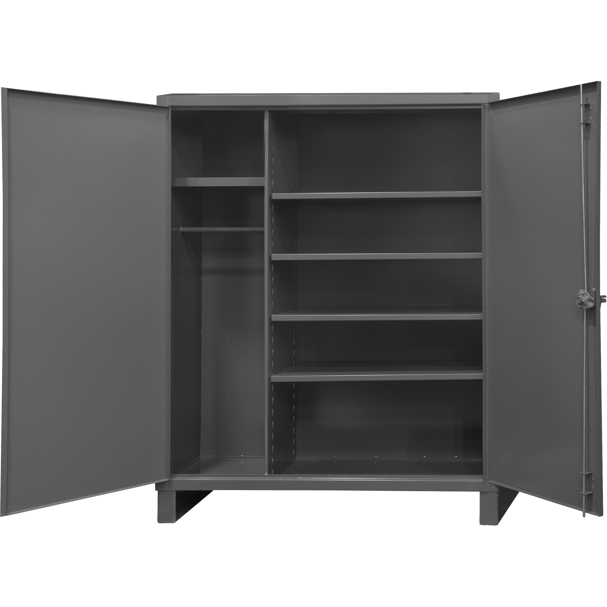 Vestiaire très robuste, Acier, 60" la x 24" p x 78" h, Gris