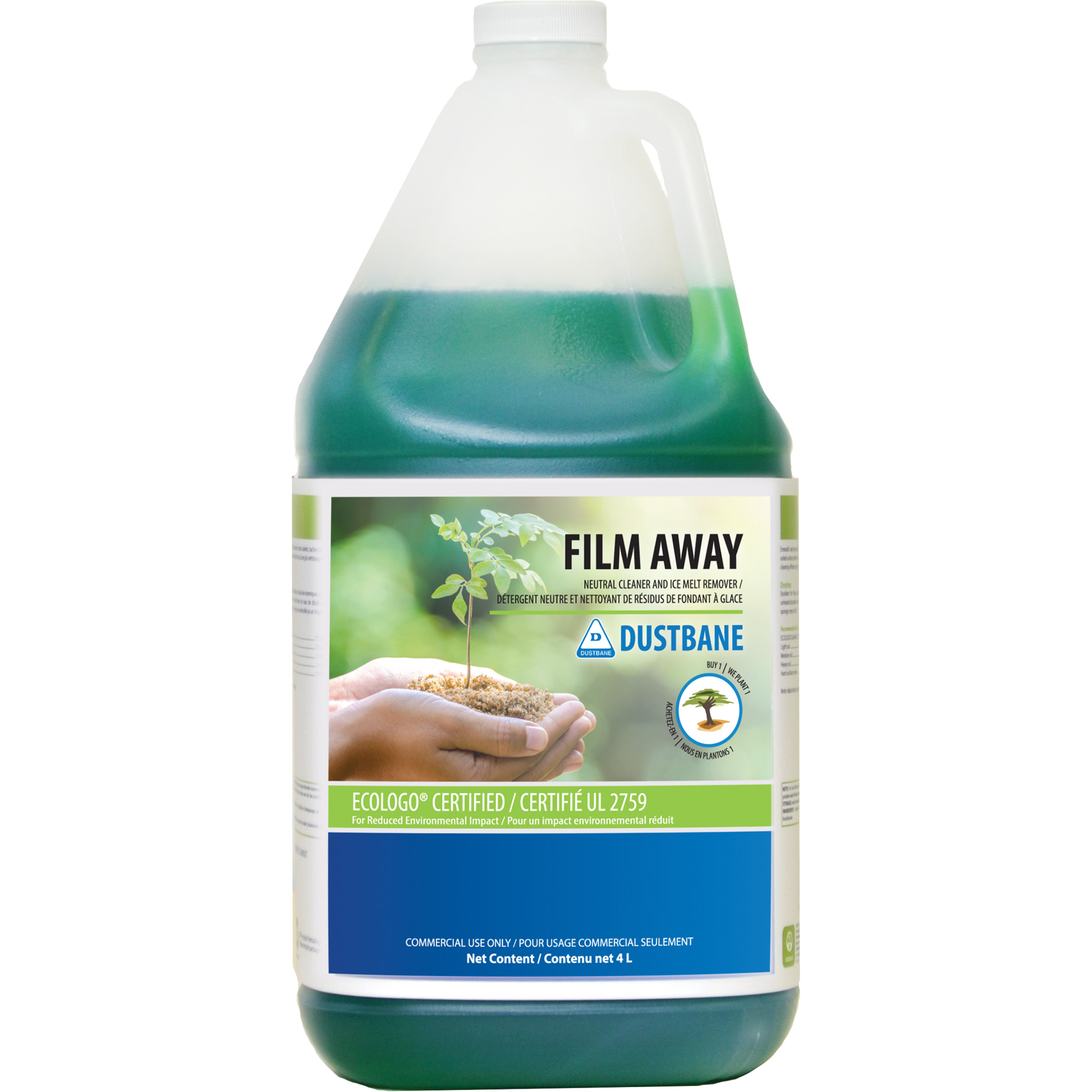 Détergent neutre et produit fondant pour la glace Film Away, Cruche, 4 L
