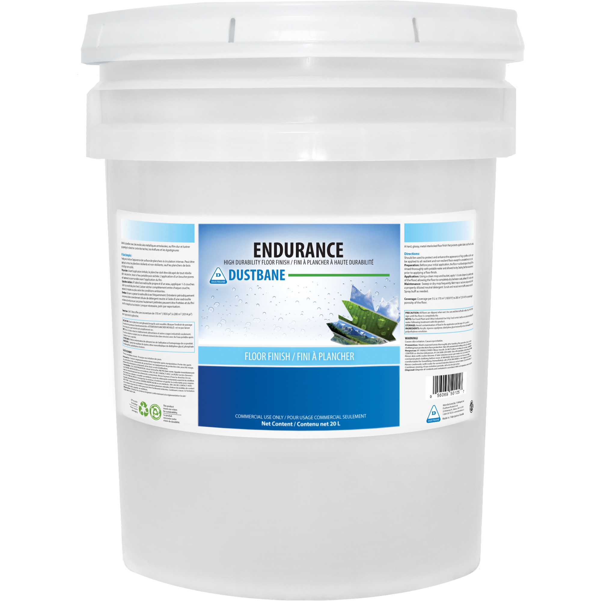 Fini à plancher de haute durabilité Endurance, 20 L, Baril