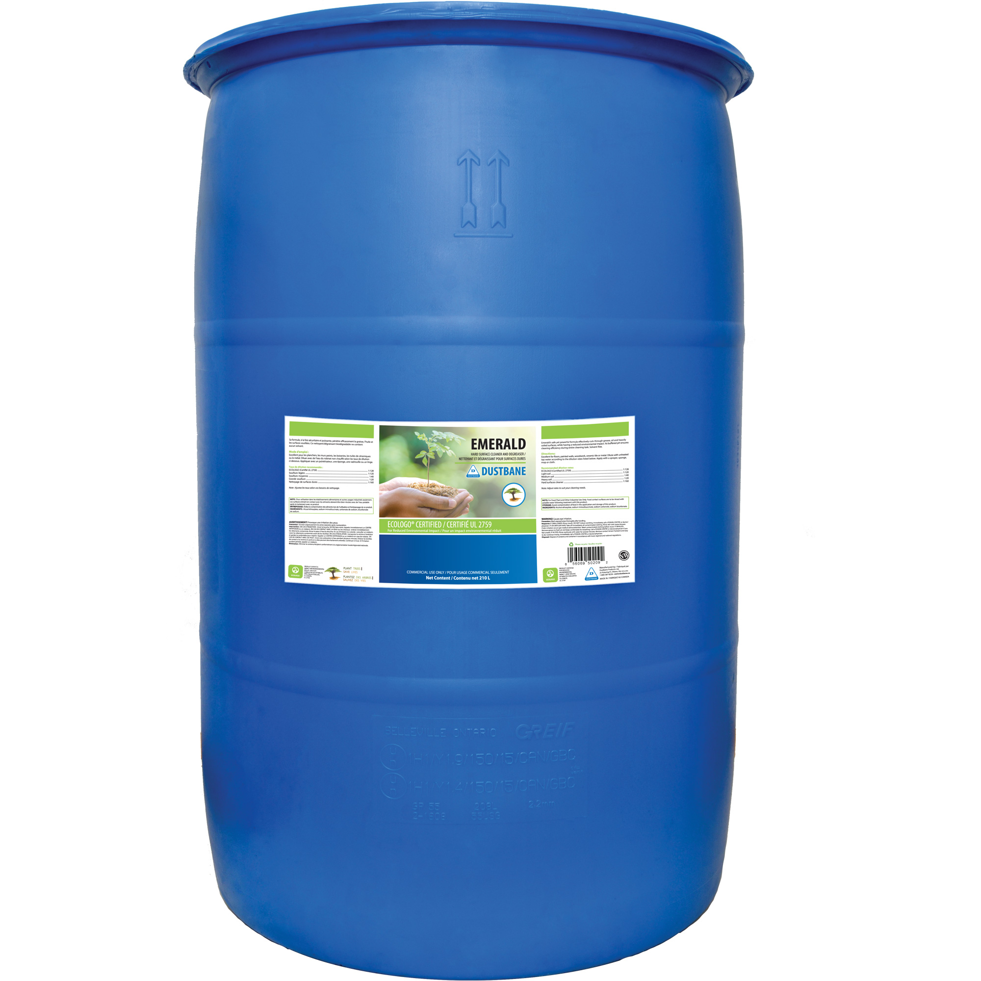 Nettoyant & dégraissant Emerald, 210 L, Baril