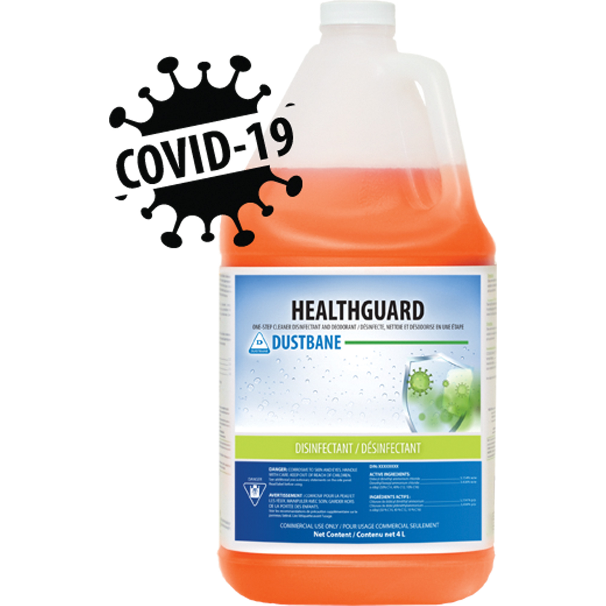 Nettoyant, désinfectant et désodorisant Disinfex, 4 L, Cruche