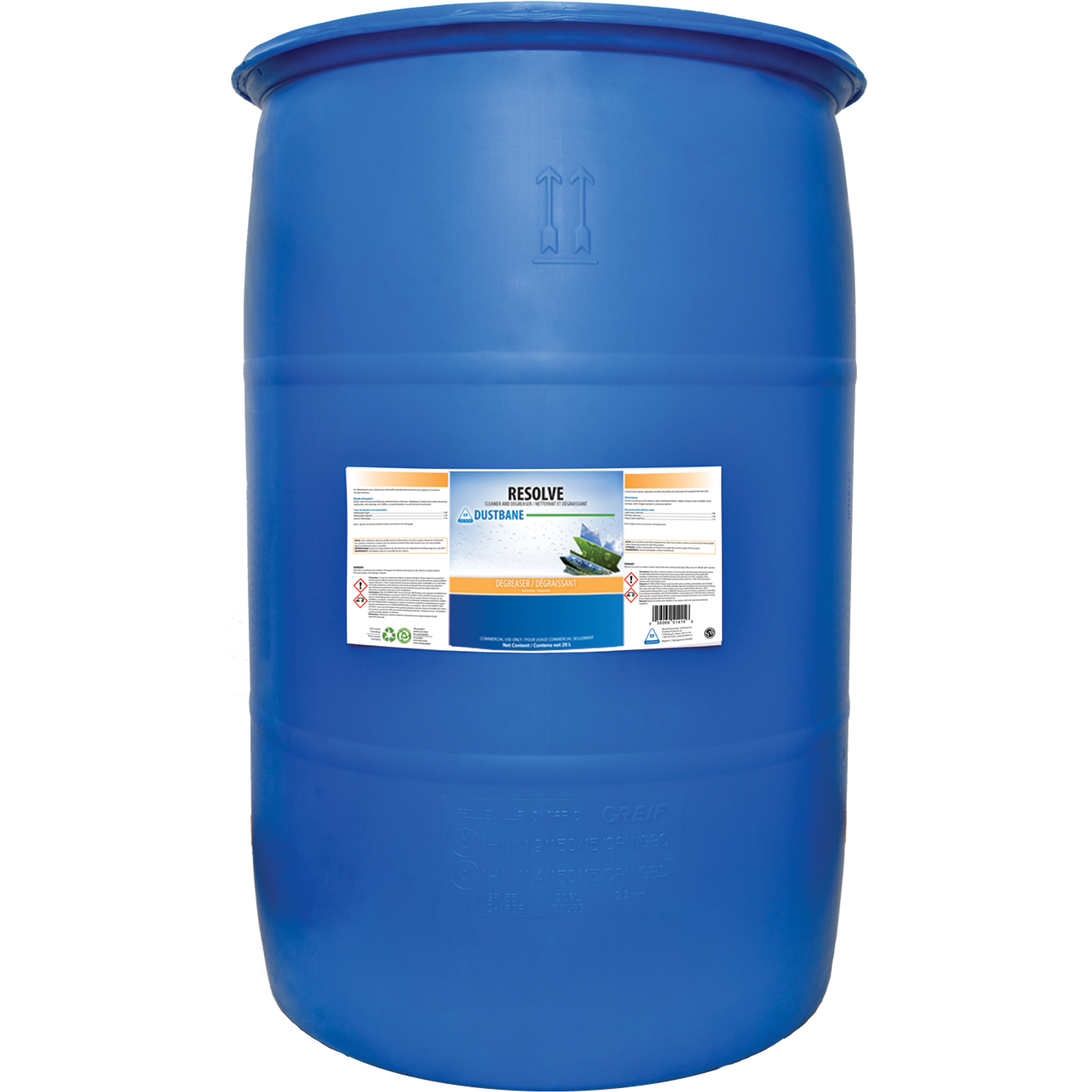 Nettoyant et dégraissant Resolve, 210 L, Baril