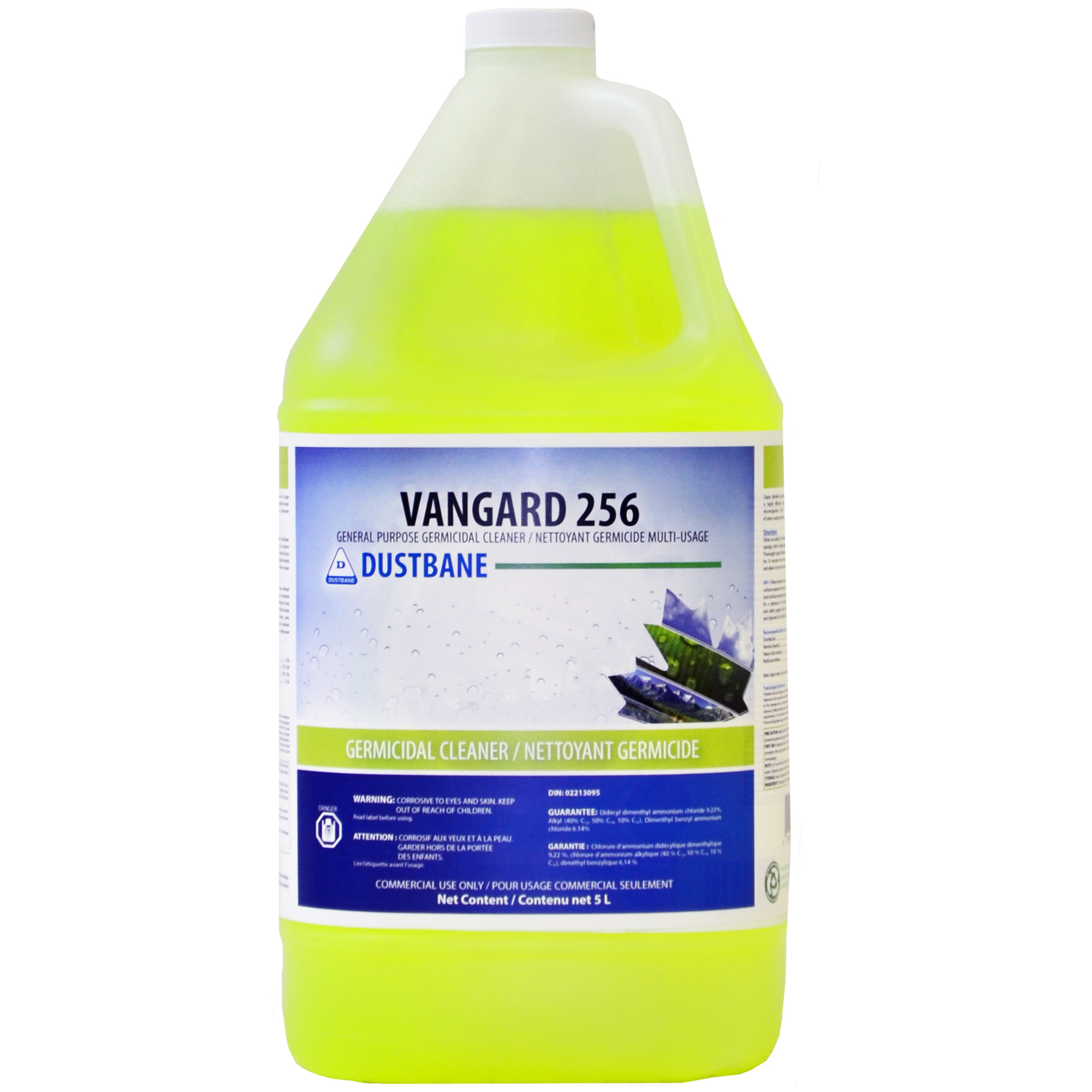 Nettoyant germicide à usage général Vangard 256, 5 L, Cruche