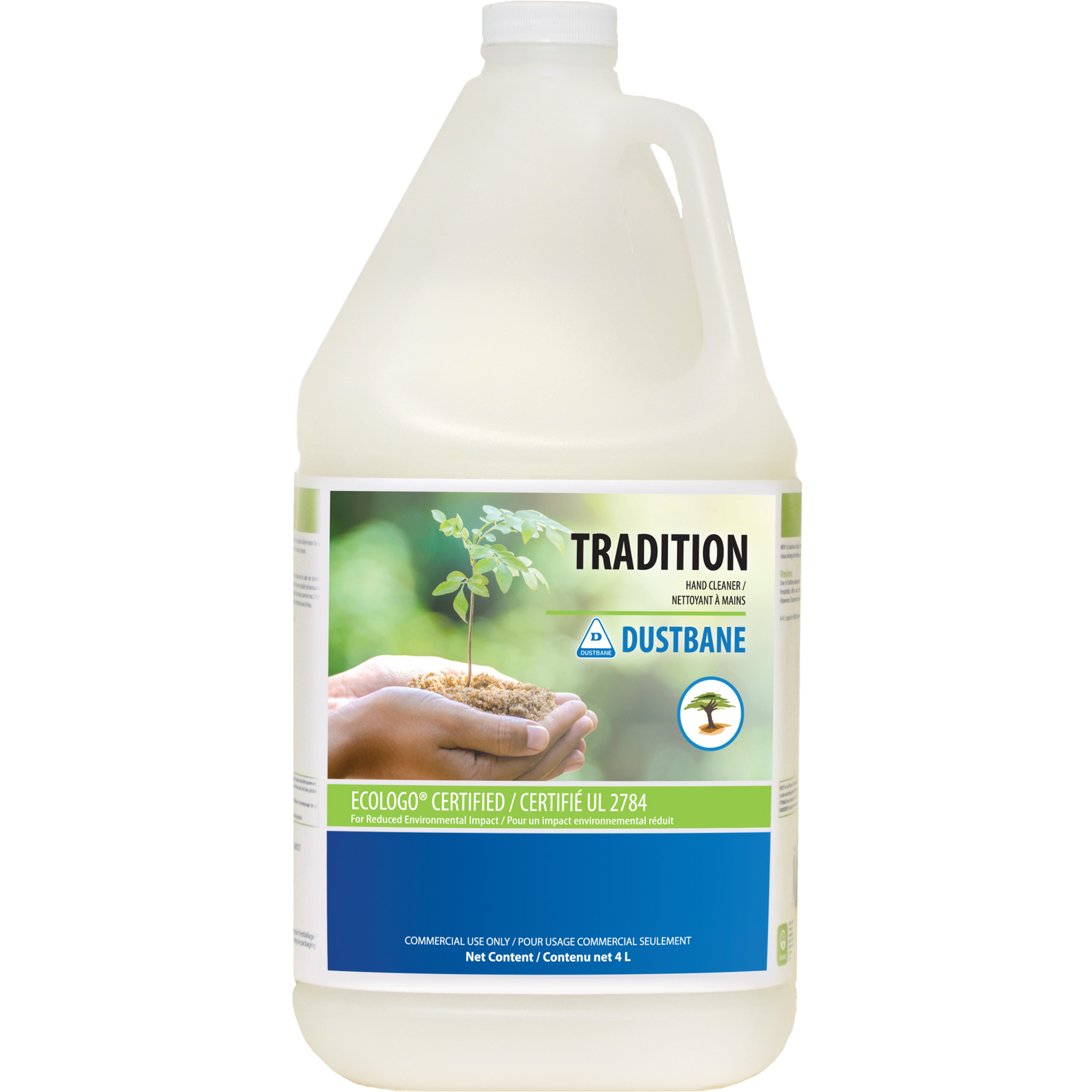 Nettoyant pour les mains Tradition, Liquide, 4 L, Sans parfum