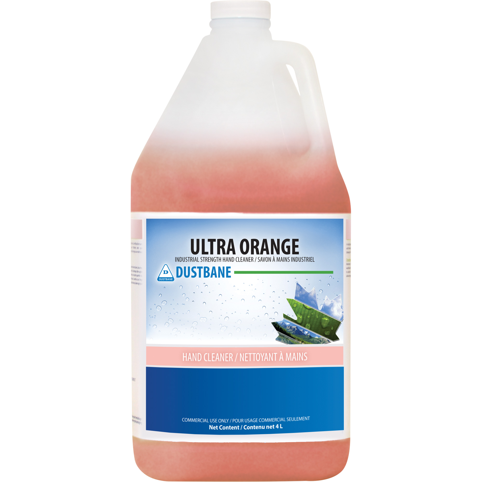 Nettoyant pour les mains Ultra Orange, Liquide, 4 L, Cruche, Parfumé