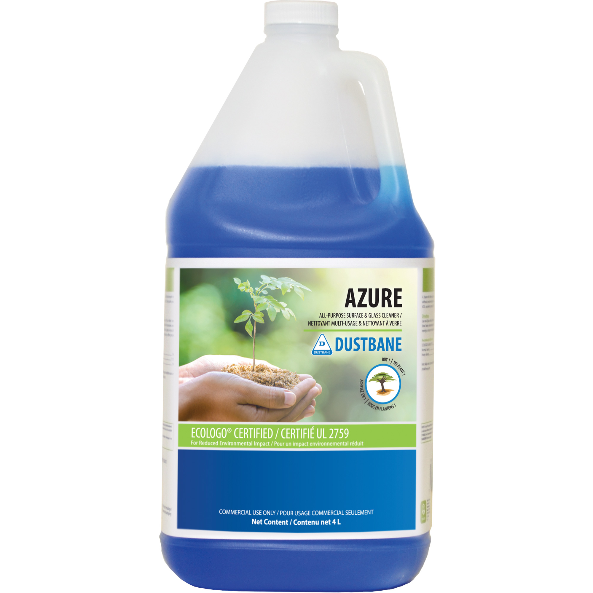 Nettoyants pour verre et fenêtres Azure, 4 L, Cruche