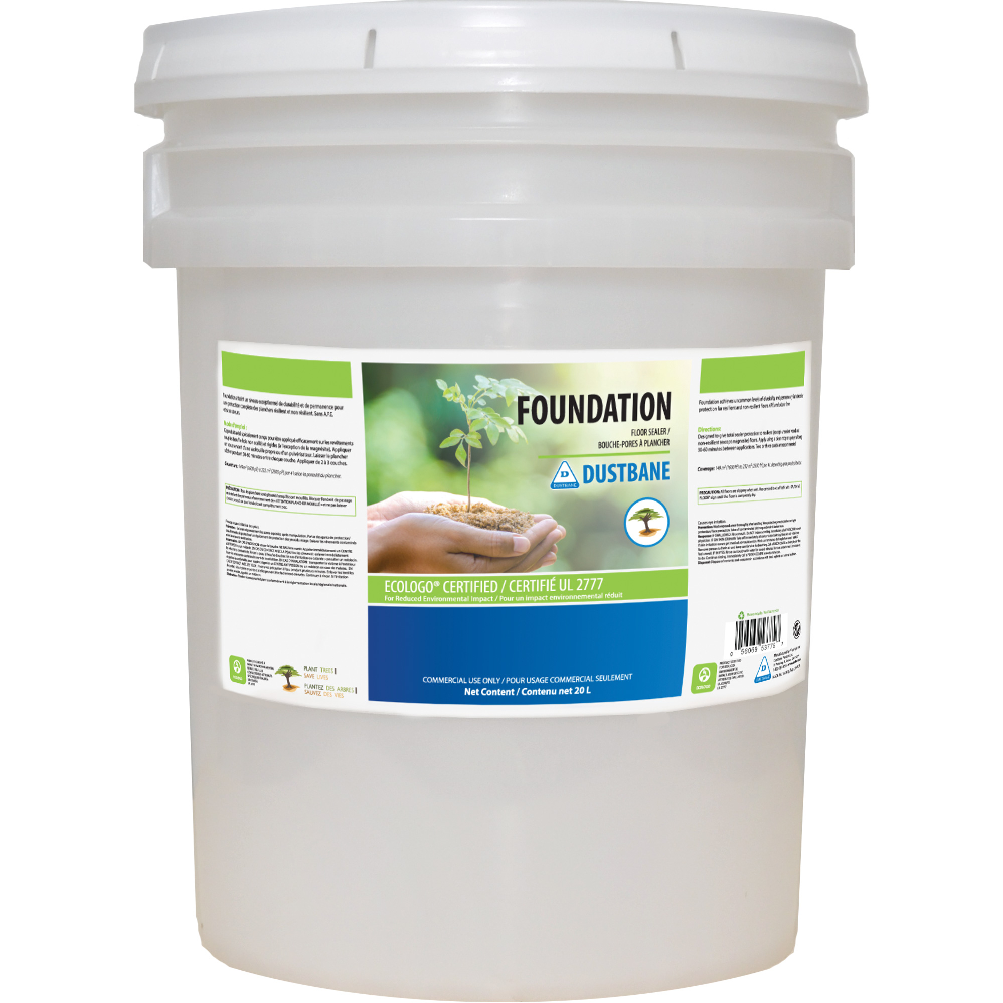 Scellants pour planchers de fondation, 20 L, Seau