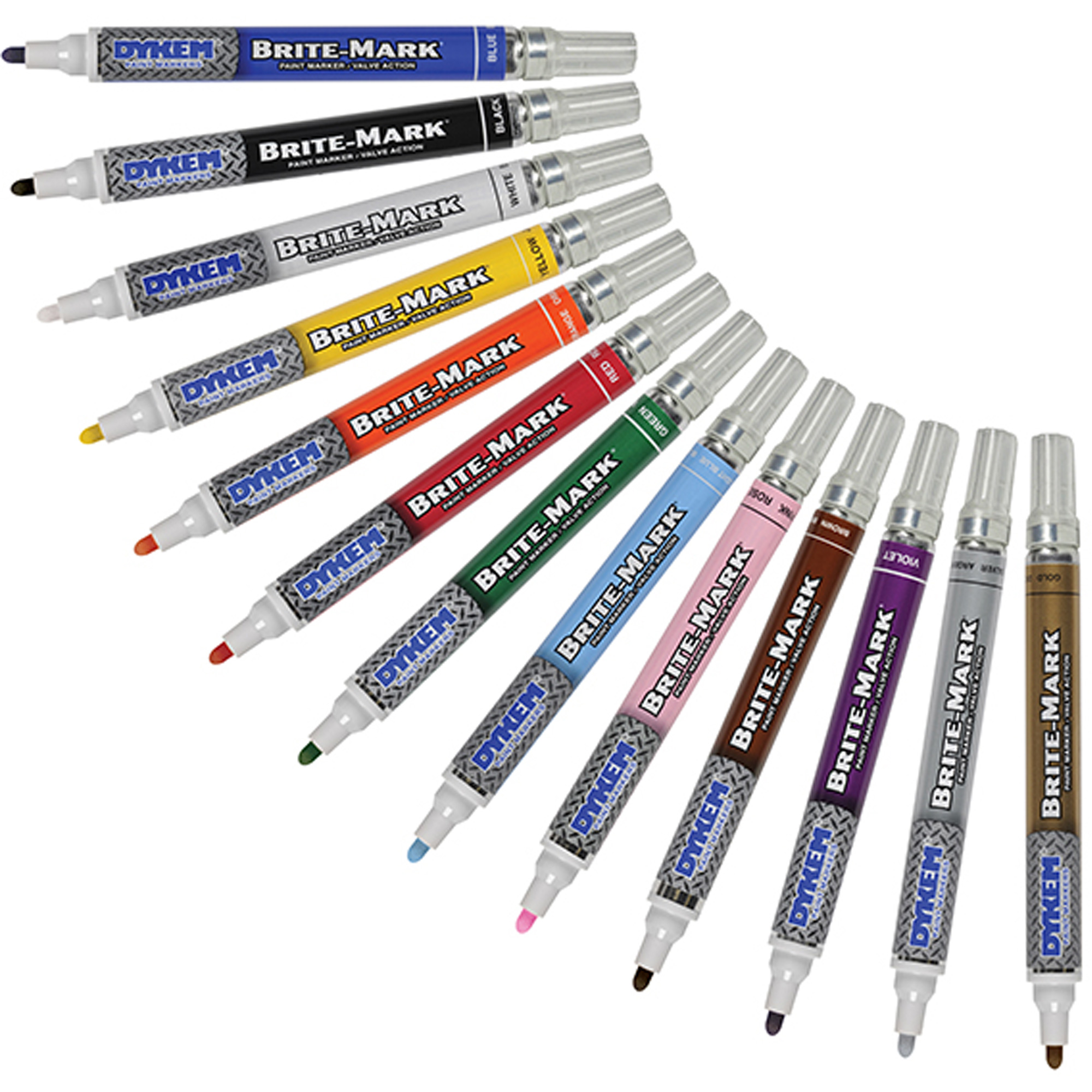 Marqueur à peinture moyen Brite-MarkMD, Liquide, Blanc