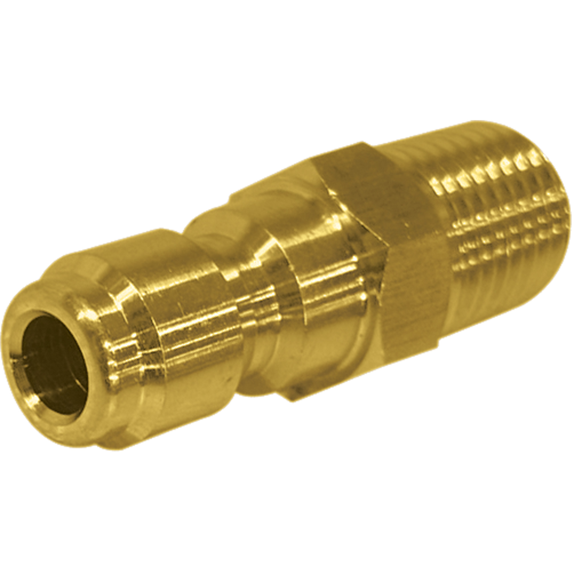 Connecteur mâle 1/4" à désaccouplement rapide en laiton