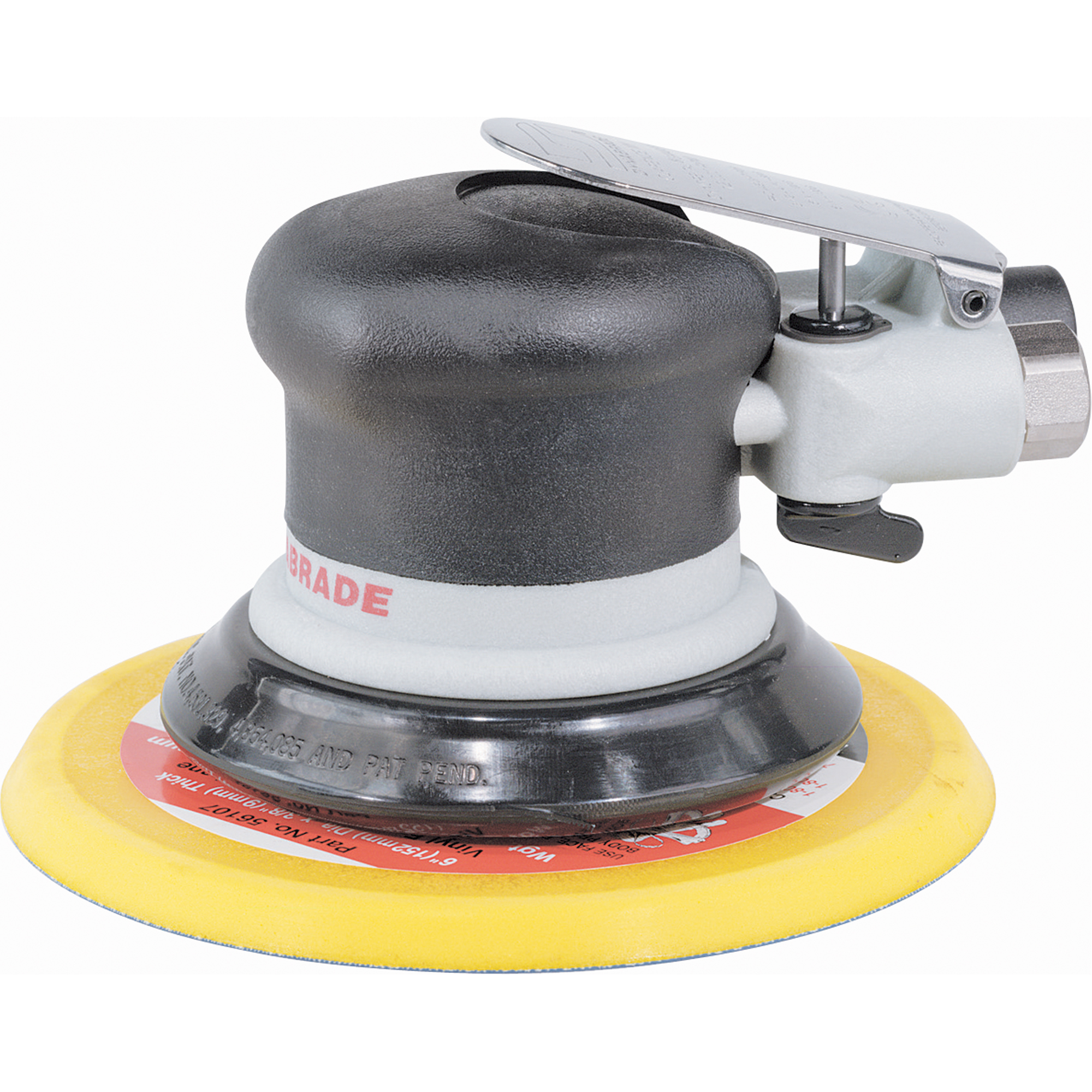 Ponceuse orbitale aléatoire DynorbitalSpiritMC Supreme de 6", sans aspiration, Dia 6", Entrée 1/4" NPT, 12 000 Tr/min
