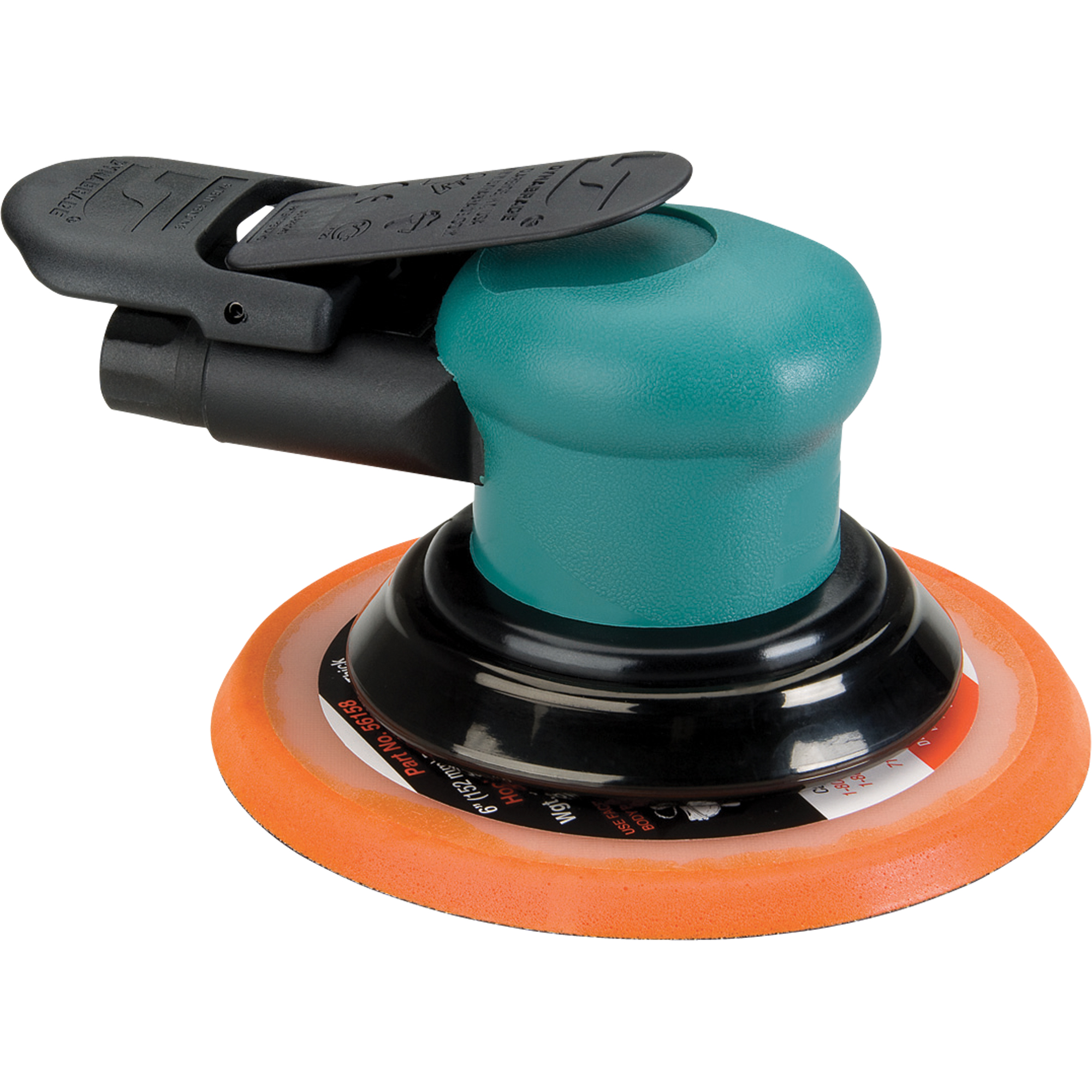 Ponceuses à orbite aléatoire 6" sans aspirateur Dynorbital-SpiritMC, Dia 6", Entrée 1/4" NPT, 12 000 Tr/min