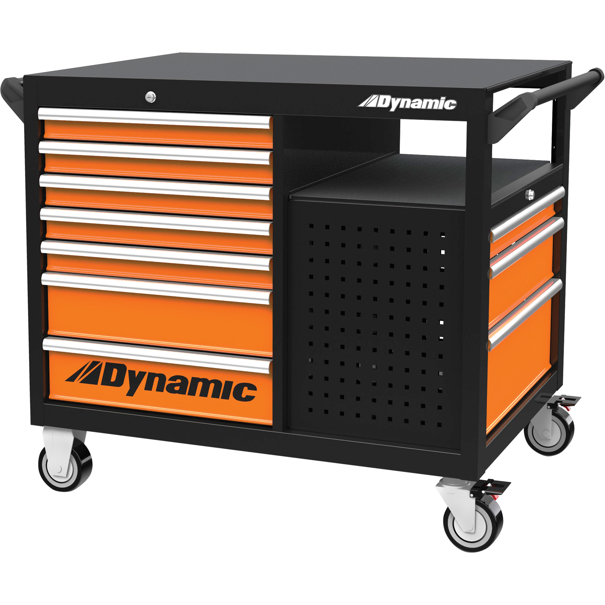 Chariot industriel, 2 tiers, 45" x 40" x 28-3/4"