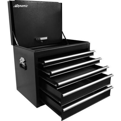Coffre à outils pour camion, 27" la, 5 tiroirs, Noir
