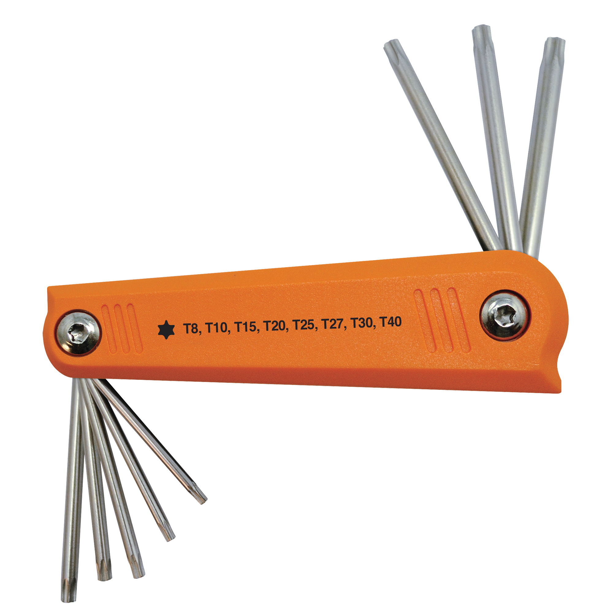 Jeu de clés hexagonales repliables, 8 mcx, TorxMD