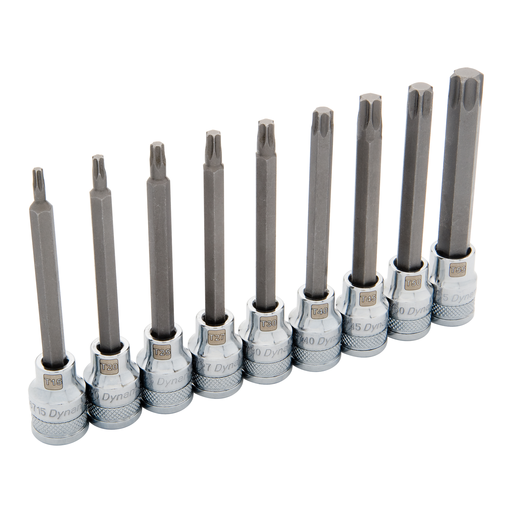Jeu de douilles longues, TorxMD, Prise 3/8", 9 mrcx