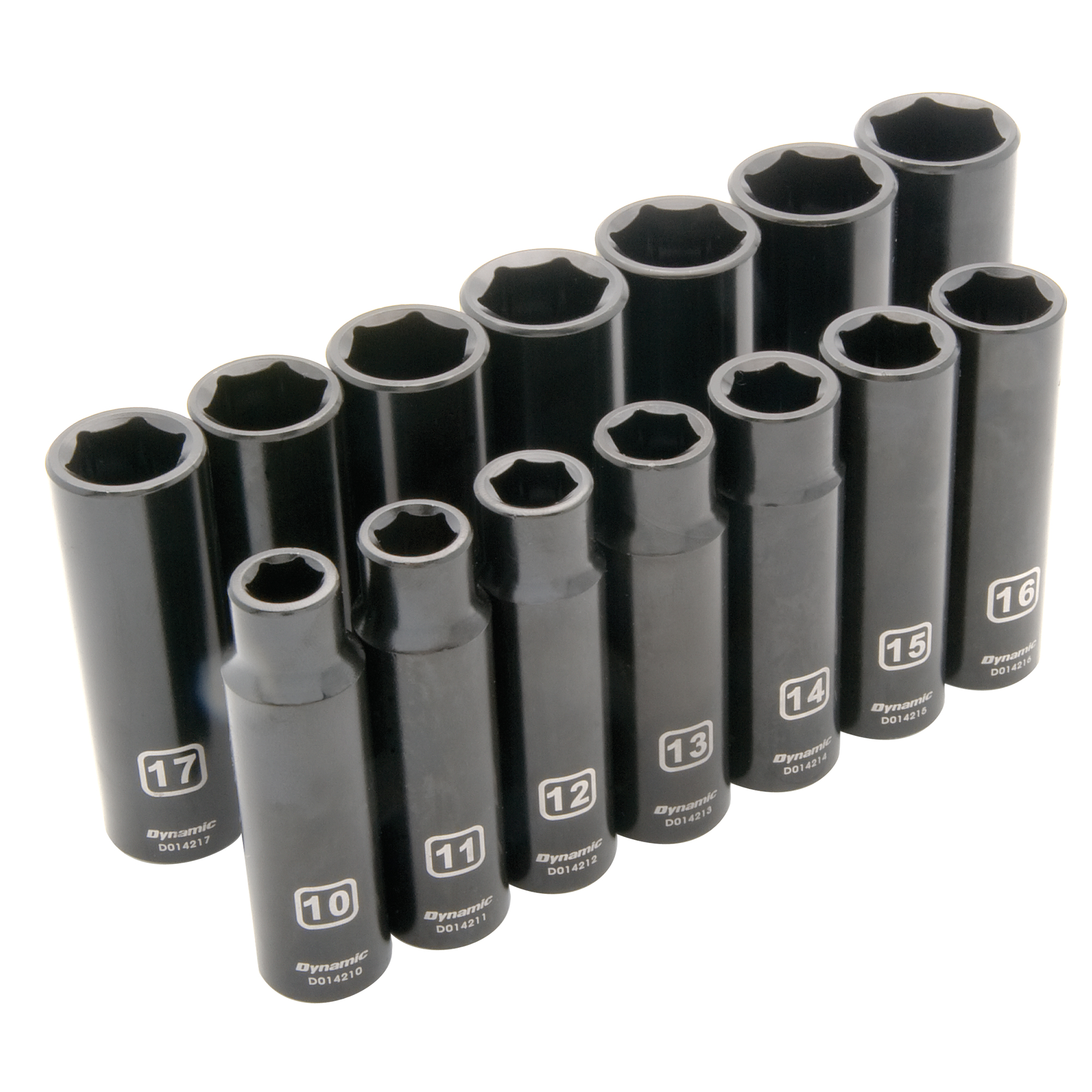 Jeu de douilles métriques, 14 Mcx, Chocs, Prise de 1/2", Profond