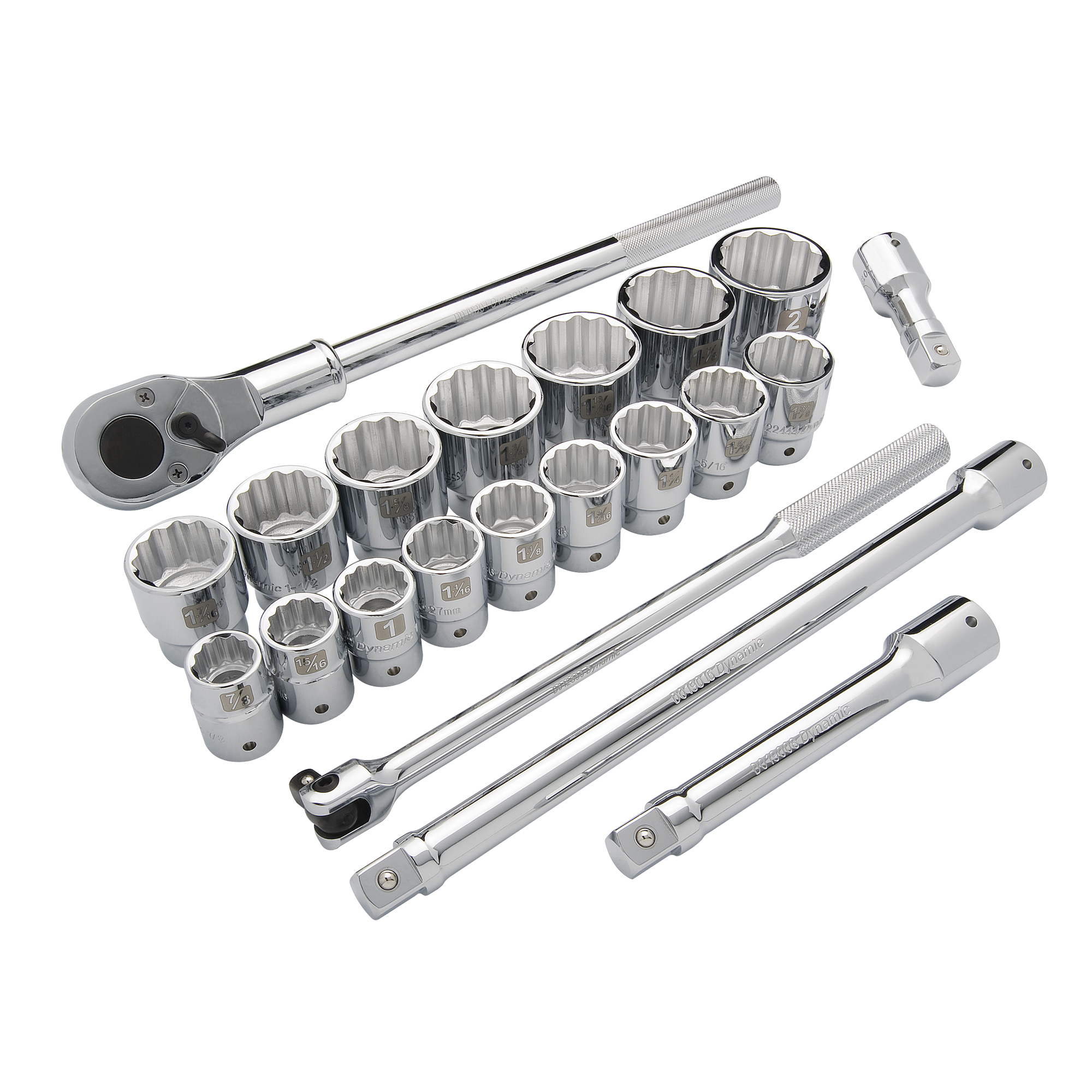 Jeu de douilles SAE, 21 Mcx, Prise de 3/4"
