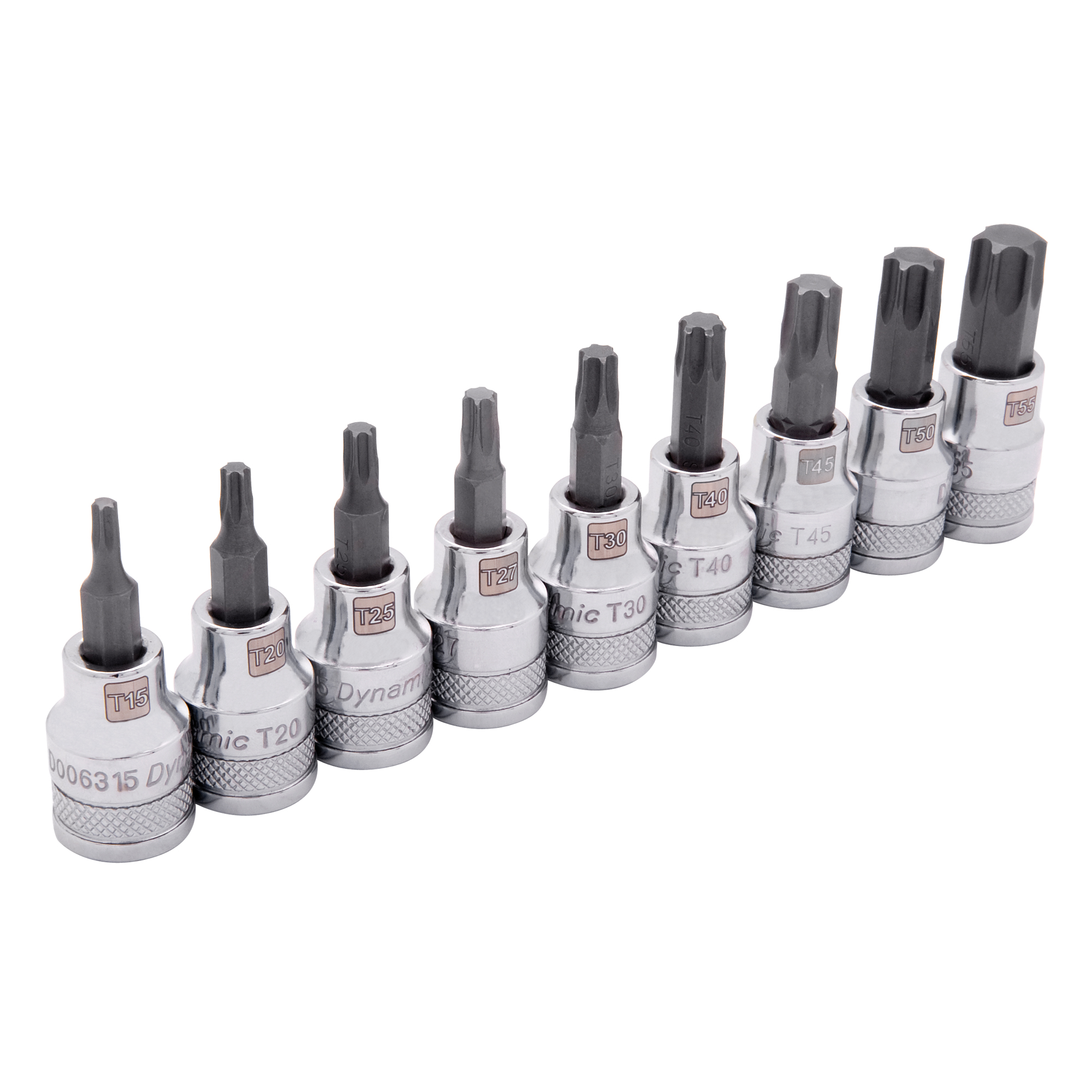 Jeu de douilles standards, TorxMD, Prise 3/8", 9 mrcx