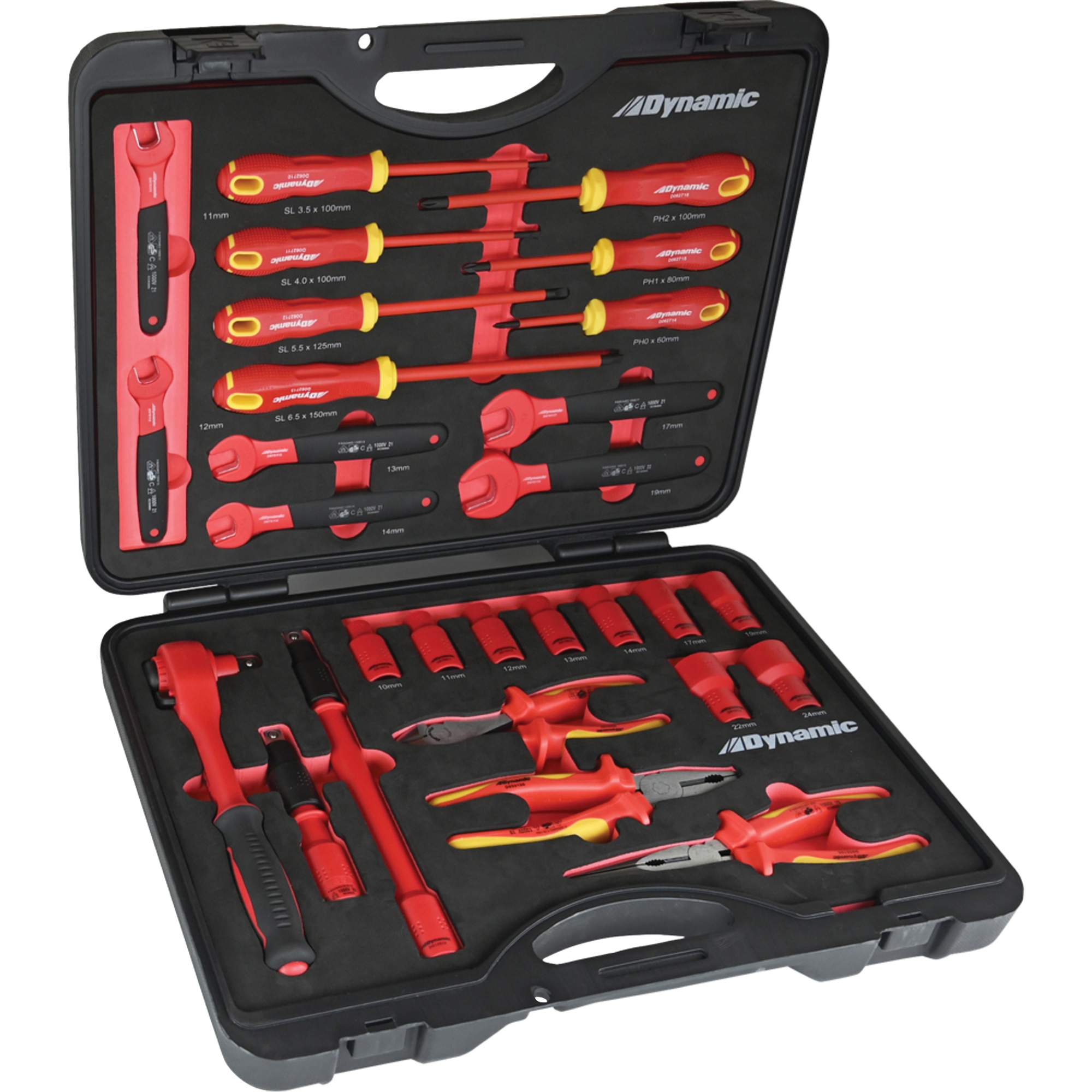 Jeu d'outils isolés, 1000 V, 28 M