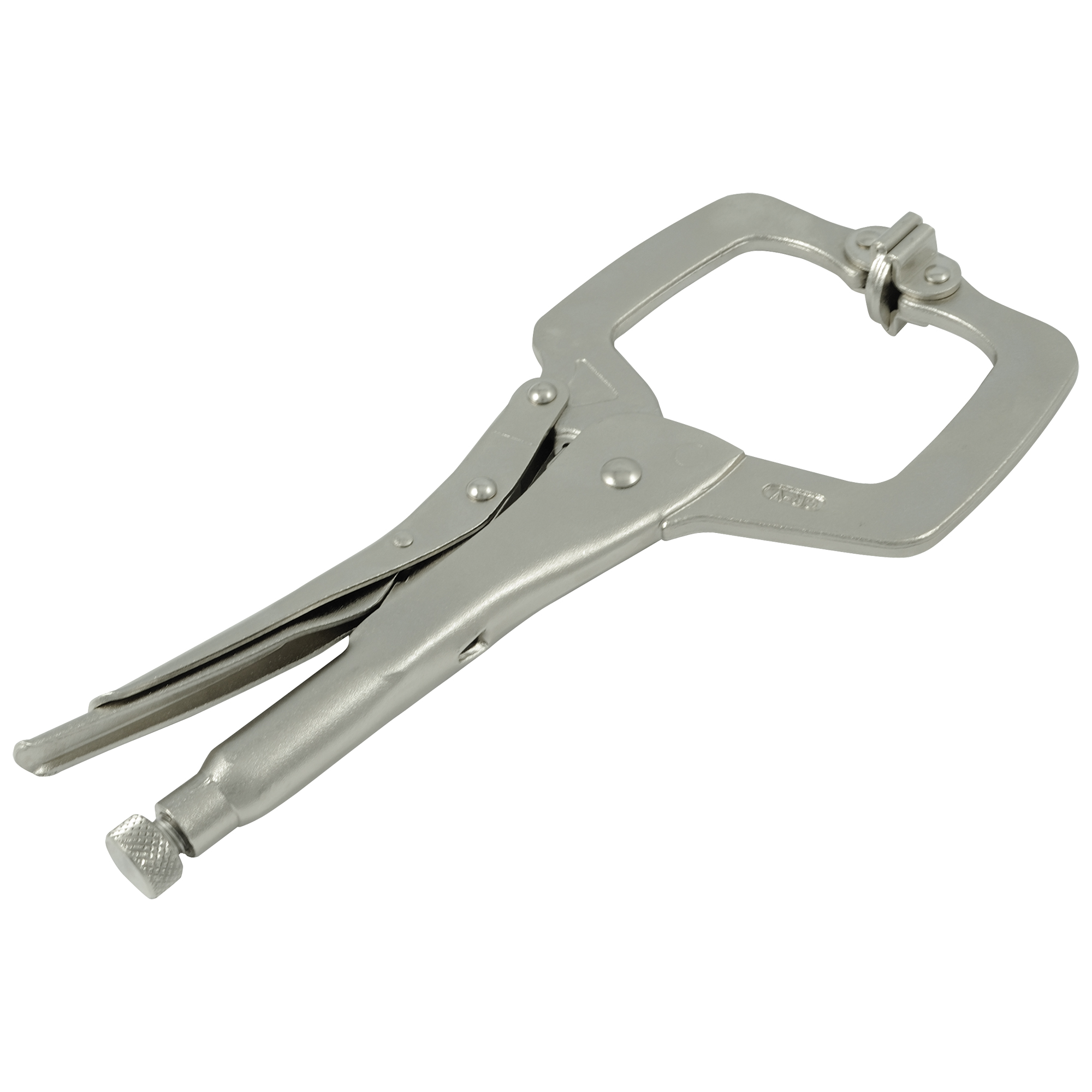 Pinces-étaux verrouillables avec coussins pivotants, Longueur 11", Pinces serre-joints