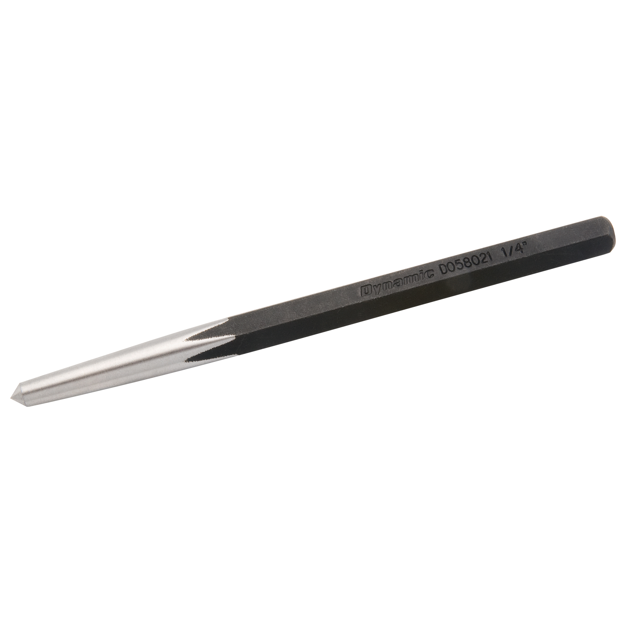 Pointeau centreur, 1/4" dia., 3/8" Épaisseur de la lame, 6" lo.