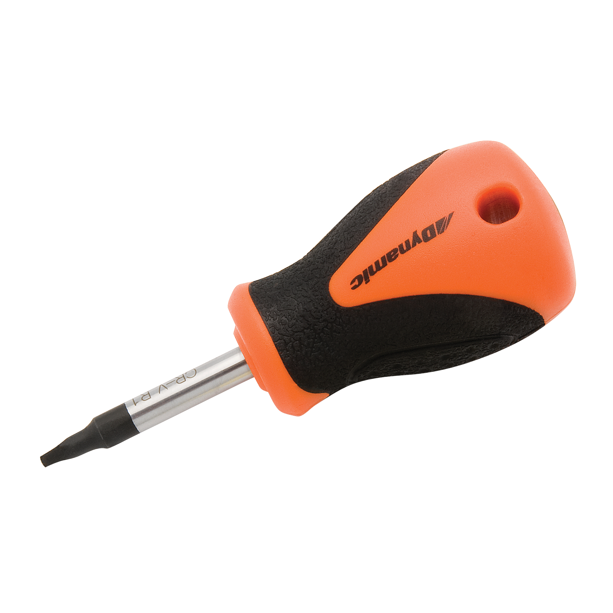 Tournevis court pour vis à tête carrée creuse, Tige de #1, Ronde, 3-4/5" lo, Prise en Plastique/Bois/Coussinée