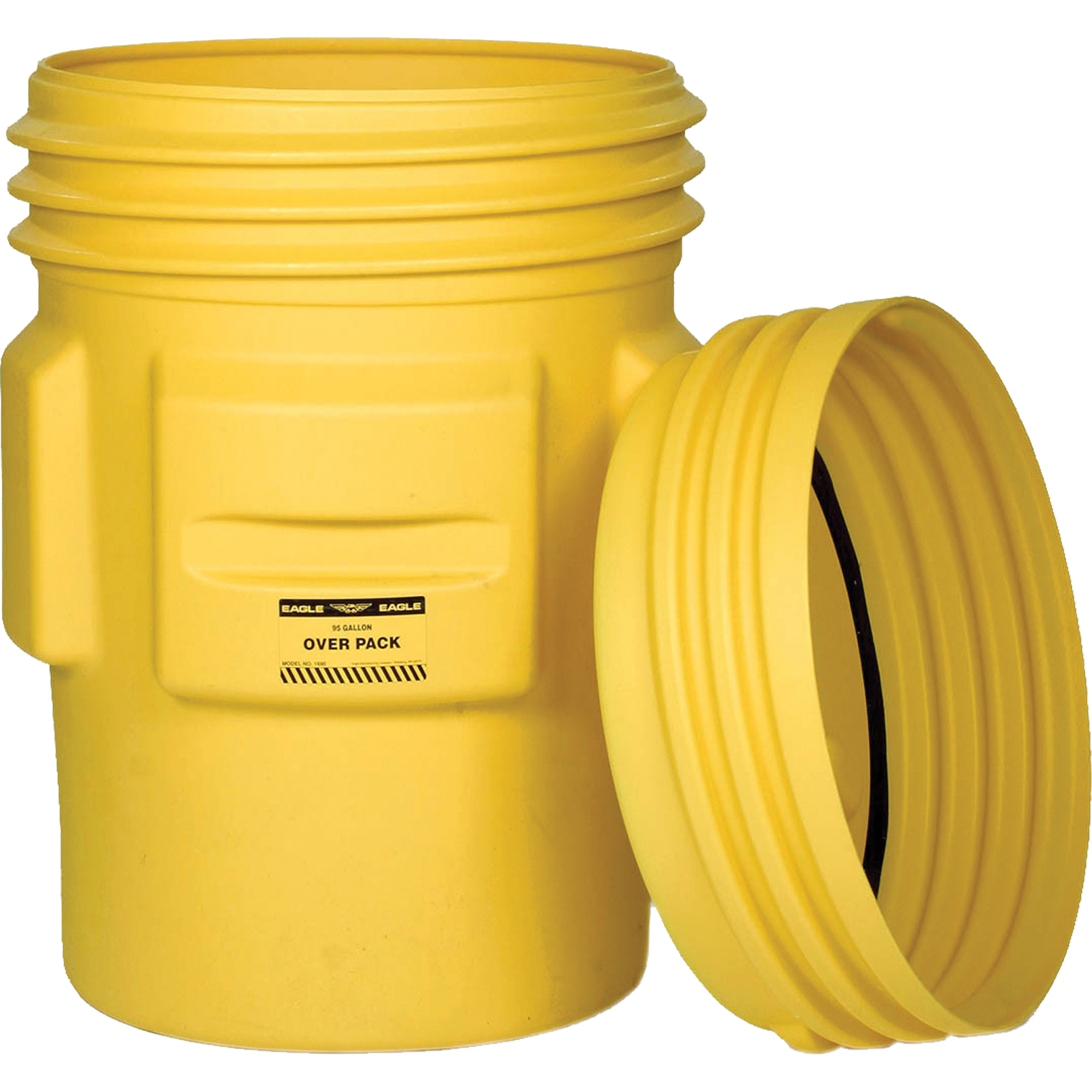 Baril en plastique pour suremballage, 95 gal. US, Stationnaire