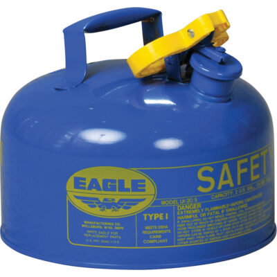 Bidon de sécurité pour le kérosène, Type I, Acier galvanisé, 2 gal. US, Bleu, Homologué FM/Listé UL/ULC