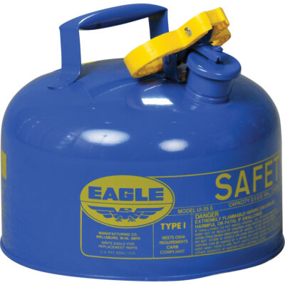 Bidon de sécurité pour le kérosène, Type I, Acier galvanisé, 2,5 gal. US, Bleu, Homologué FM/Listé UL/ULC