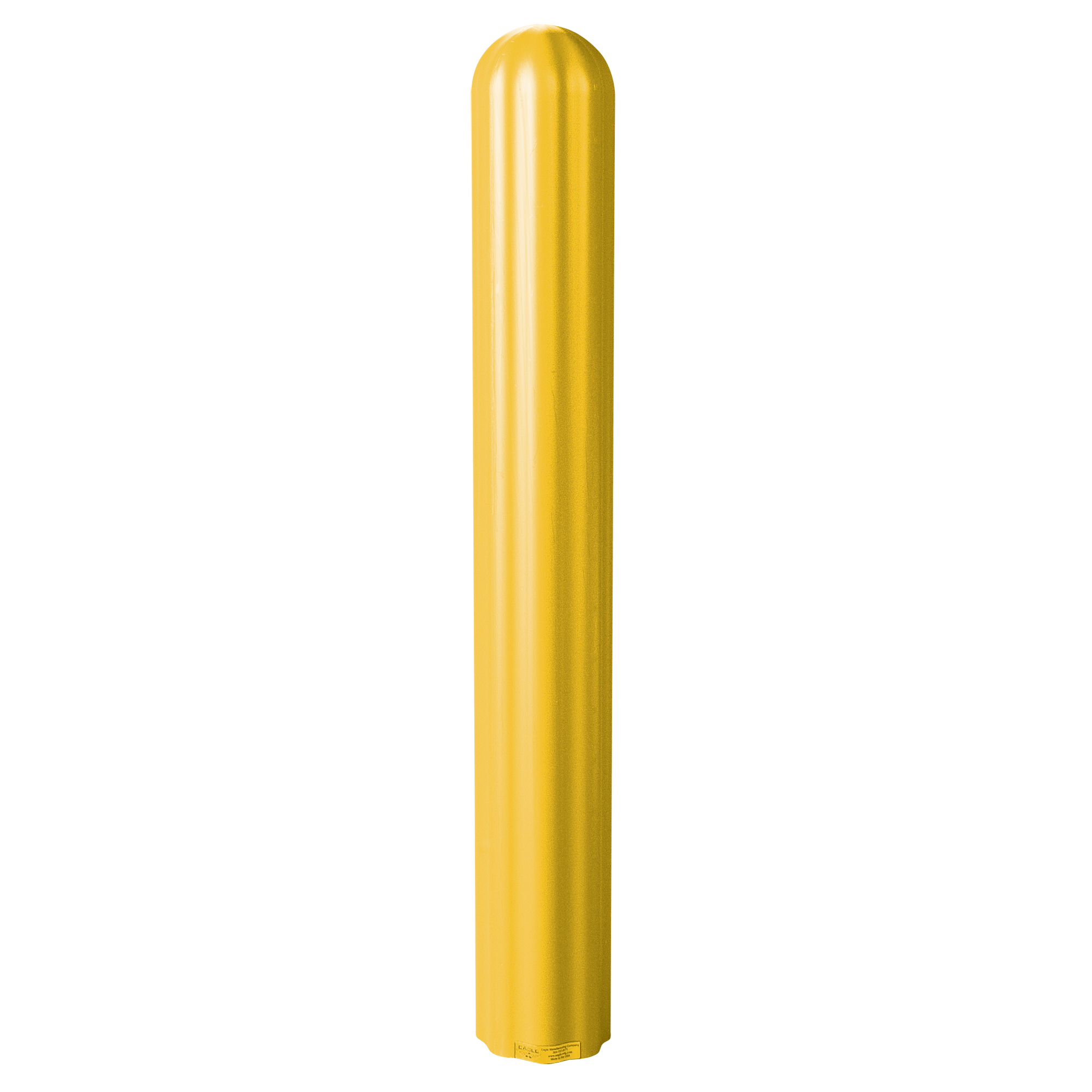 Enveloppe nervurée pour butoir, 6" dia. x 72" l, Jaune