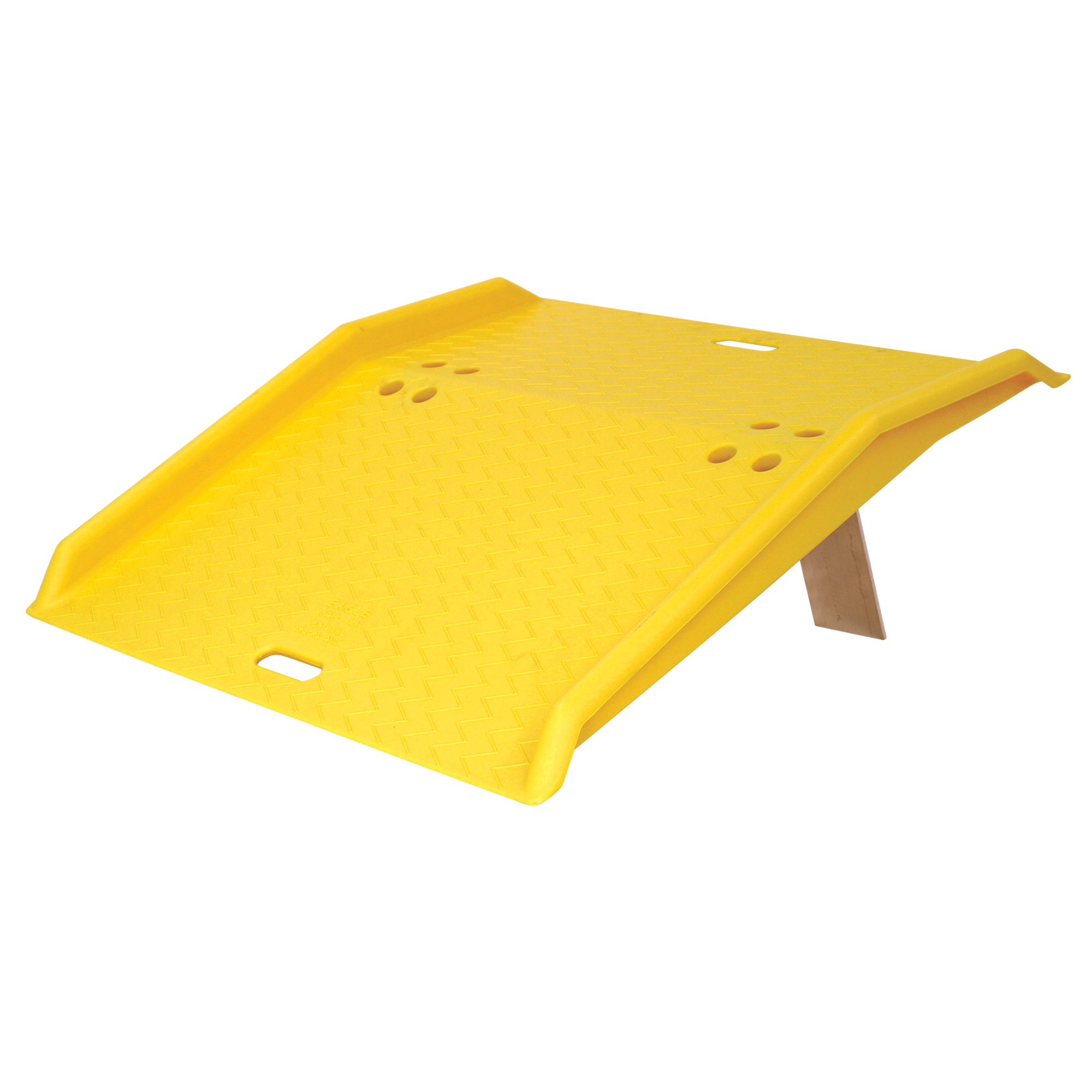 Rampe de quai de chargement portable en poly pour diable, Capacité de charge 750 lb, 36" lo x 35" la x 5" h